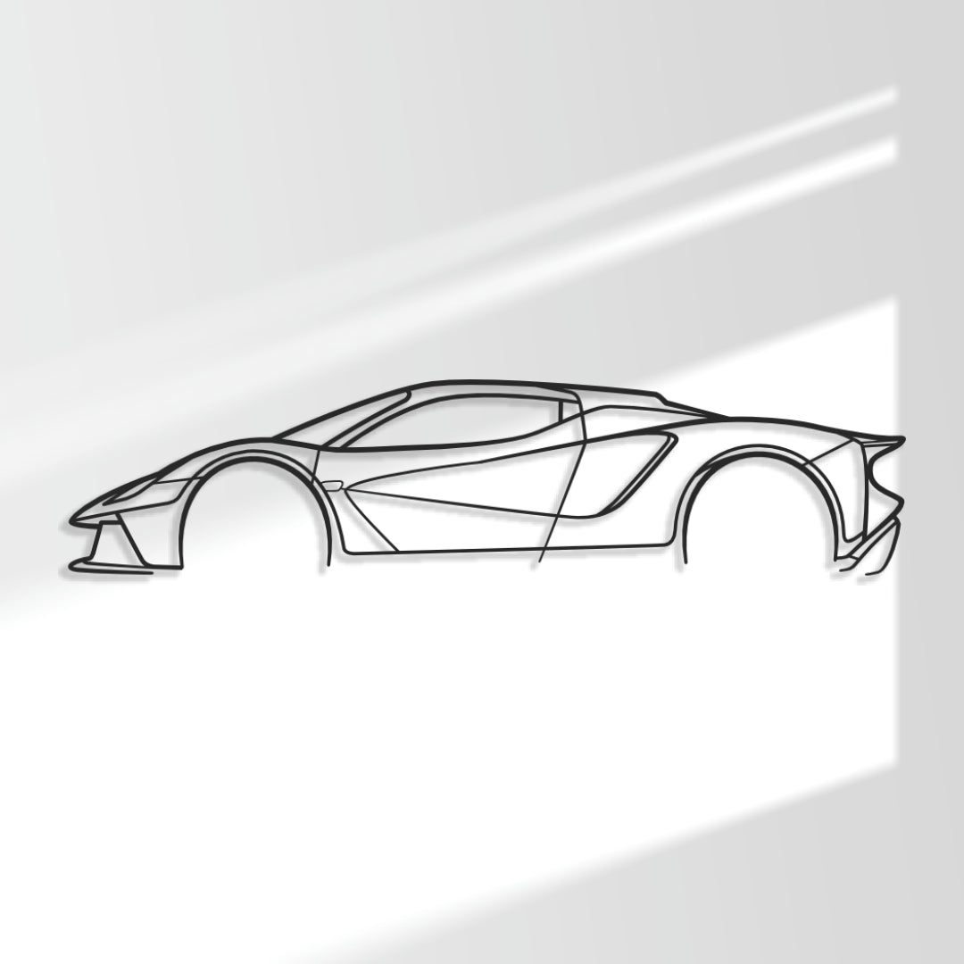 Lotus Evija - Metal Wall Art