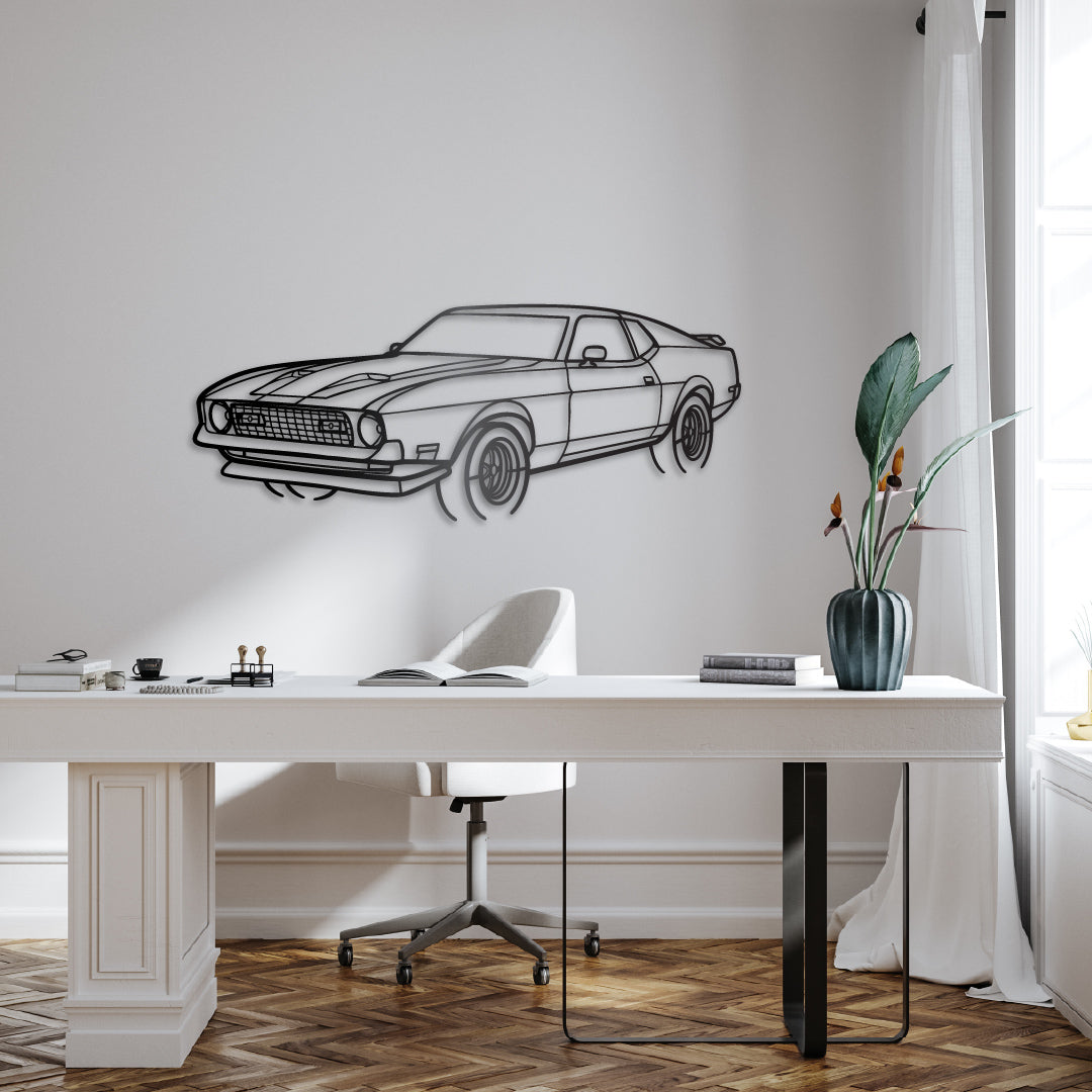 1971 Ford Mustang Mach 1 - Metal Wall Art