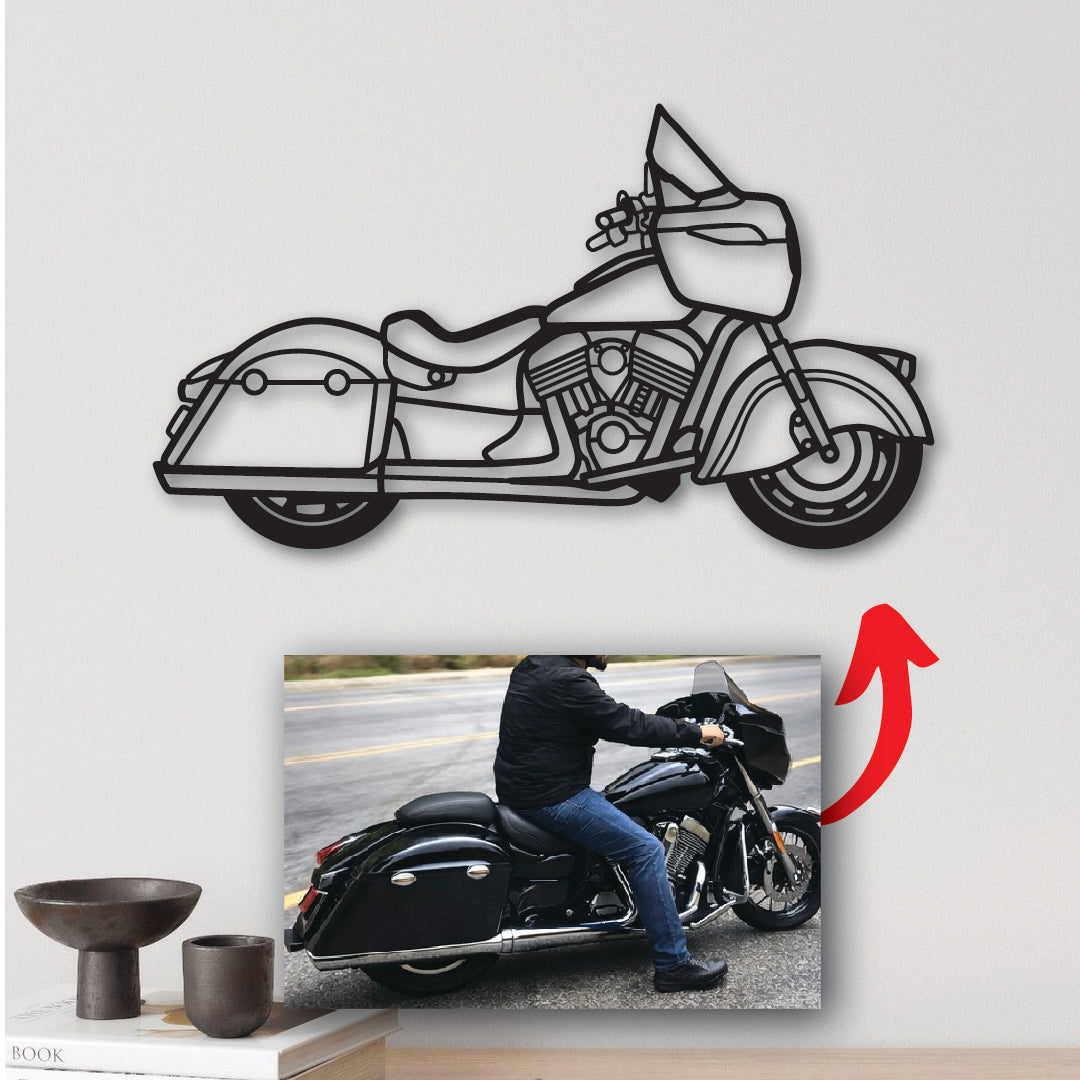 Custom Motorbike - Metal Wall Art