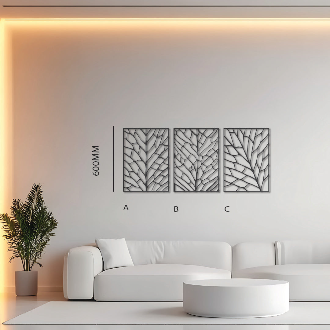 Leaf Pattens - Metal Wall Art