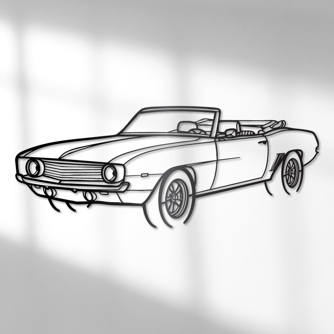 Chevrolet Camaro Convertible - Metal Wall Art