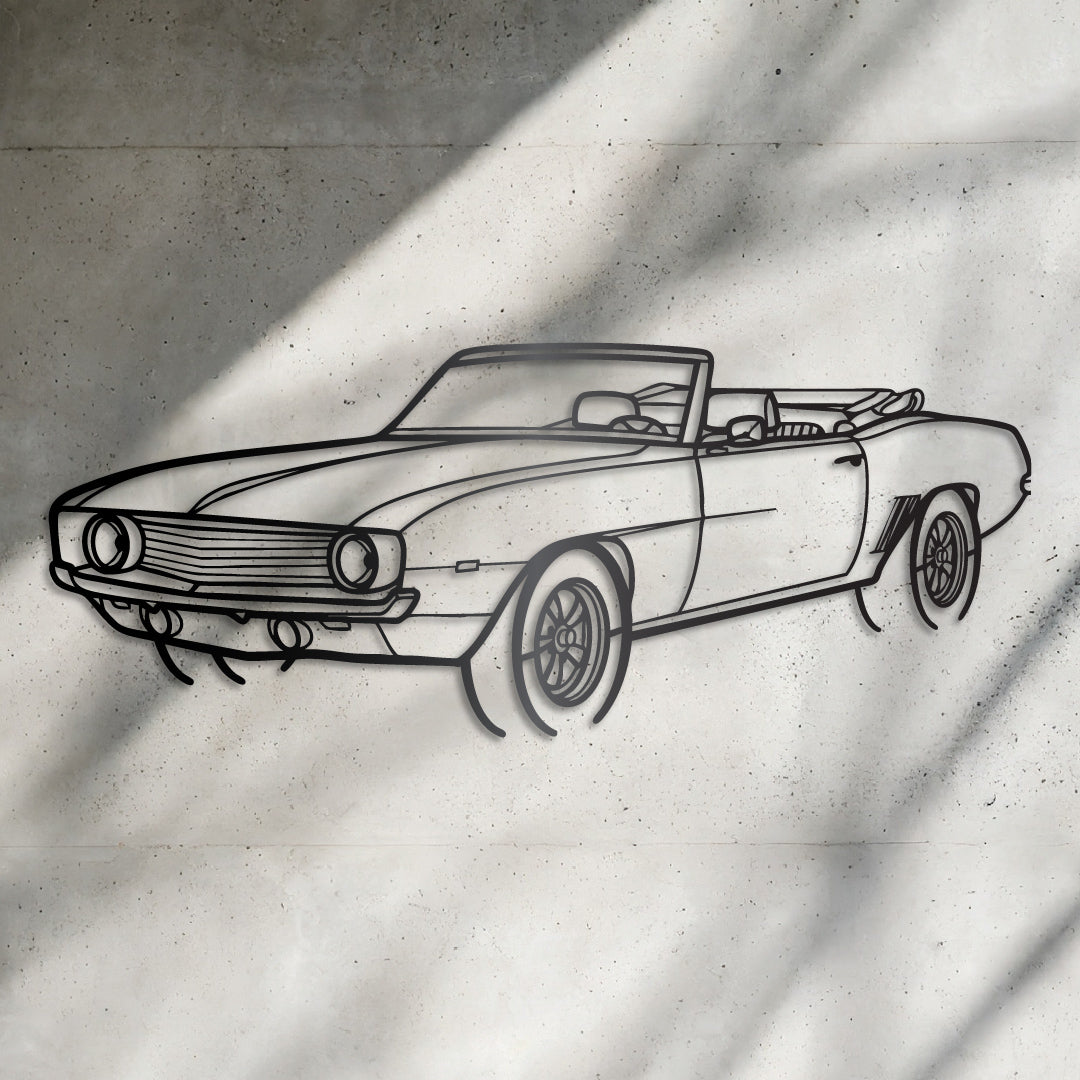 Chevrolet Camaro Convertible - Metal Wall Art