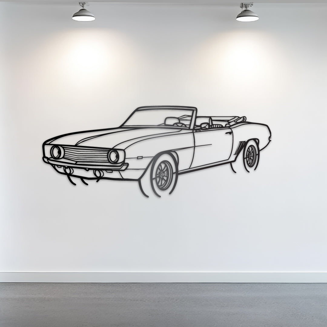 Chevrolet Camaro Convertible - Metal Wall Art