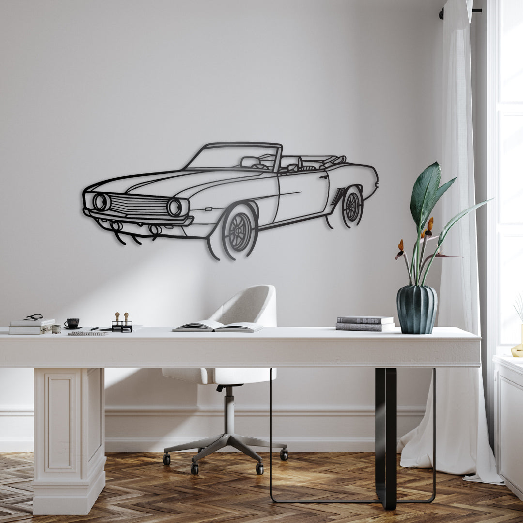 Chevrolet Camaro Convertible - Metal Wall Art