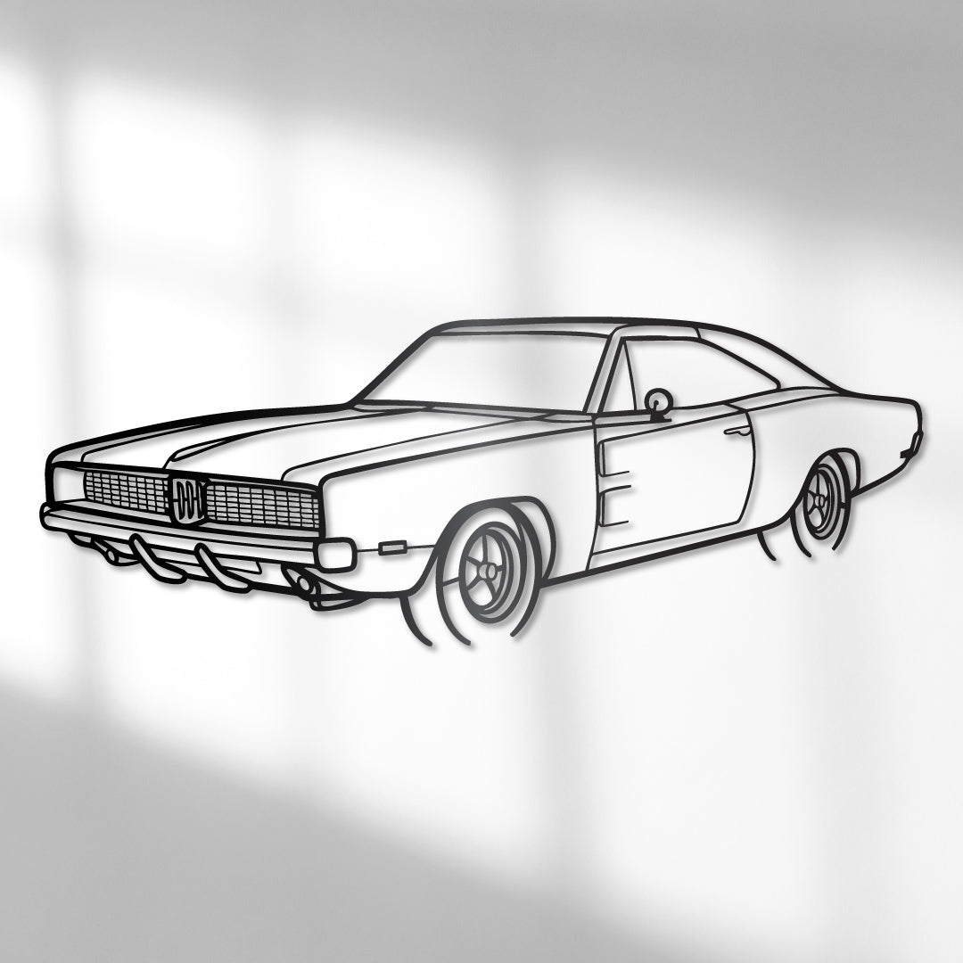 Dodge Charger 1969 - Metal Wall Art