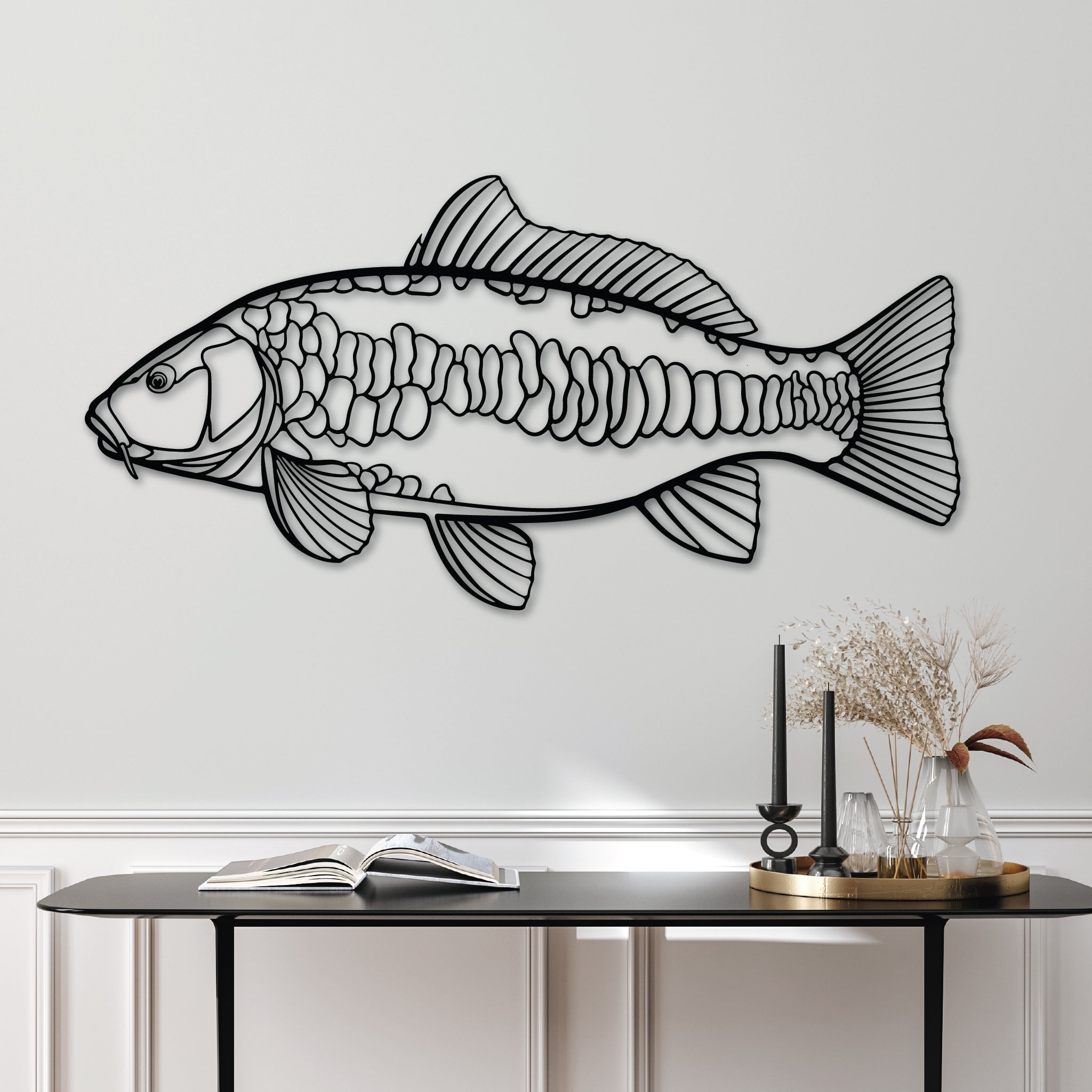Mirror Carp - Metal Wall Art
