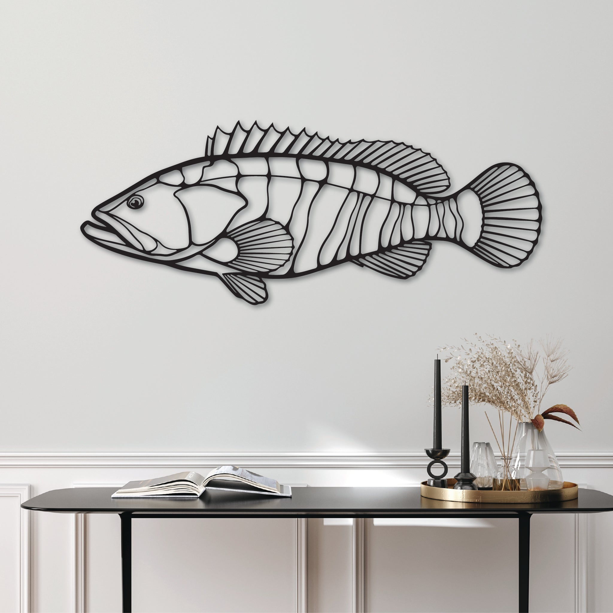 Estuary Cod Fish - Metal Wall Art