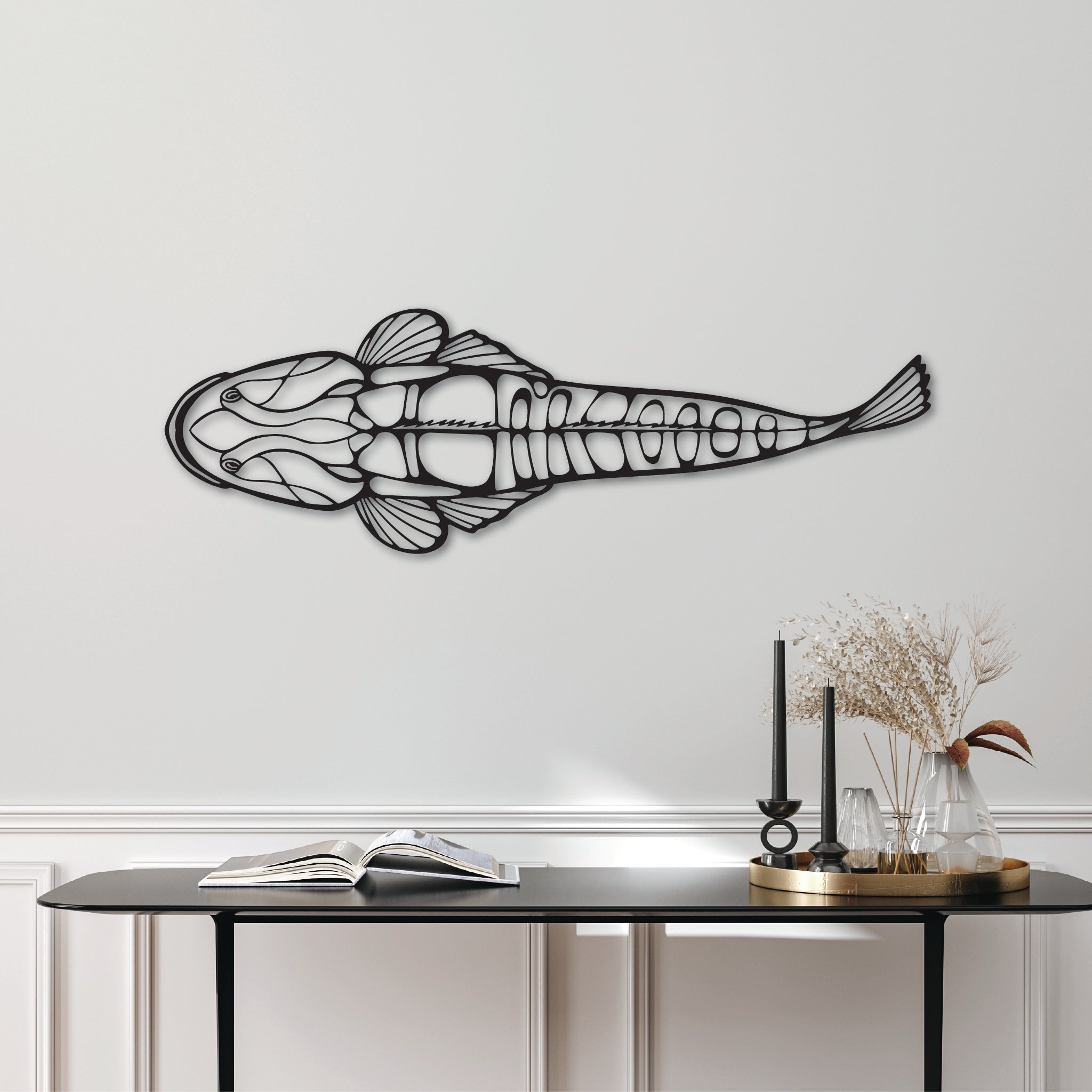 FlatHead Fish - Metal Wall Art