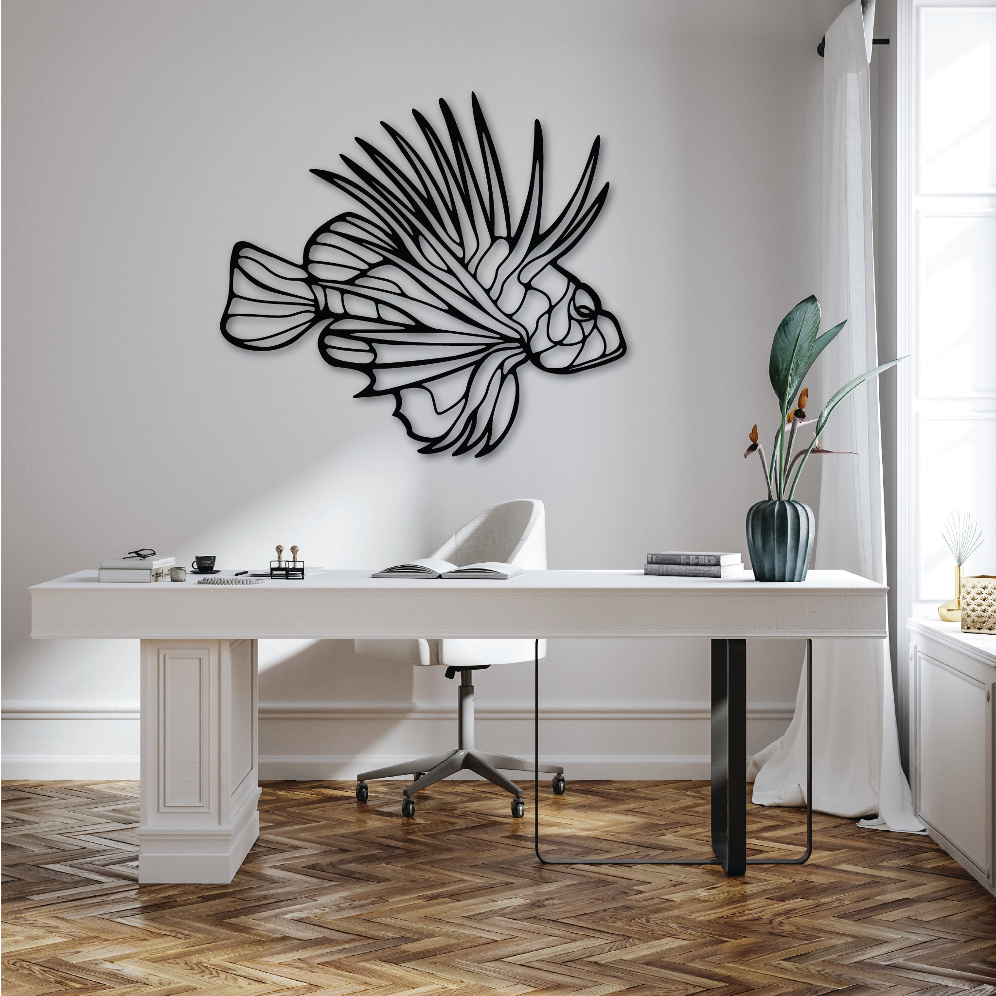 Lion Fish - Metal Wall Art