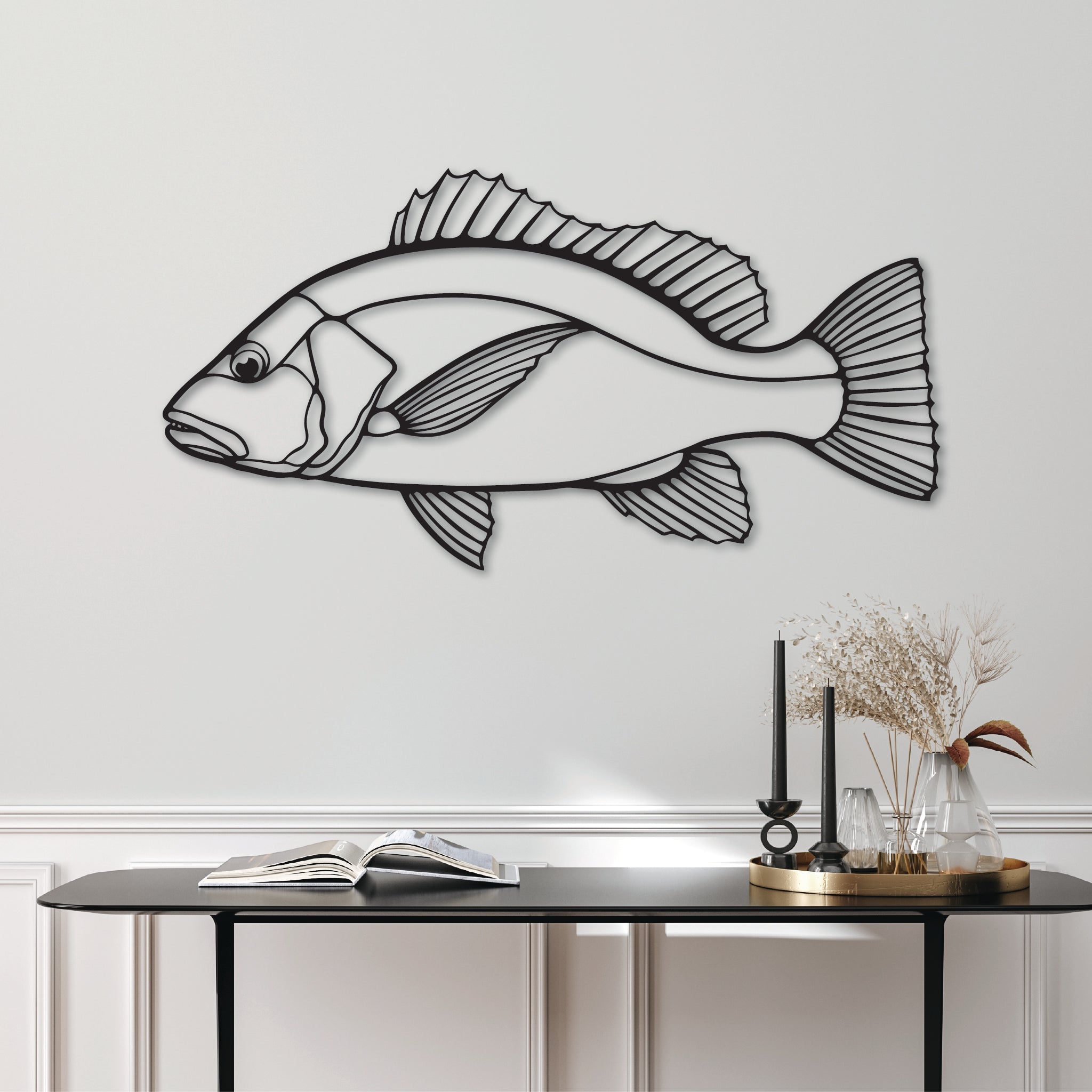 Mangrove Jack Fish - Metal Wall Art