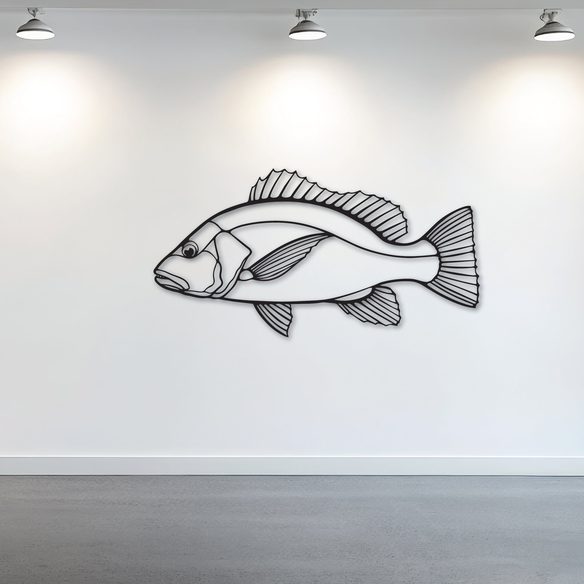 Mangrove Jack Fish - Metal Wall Art