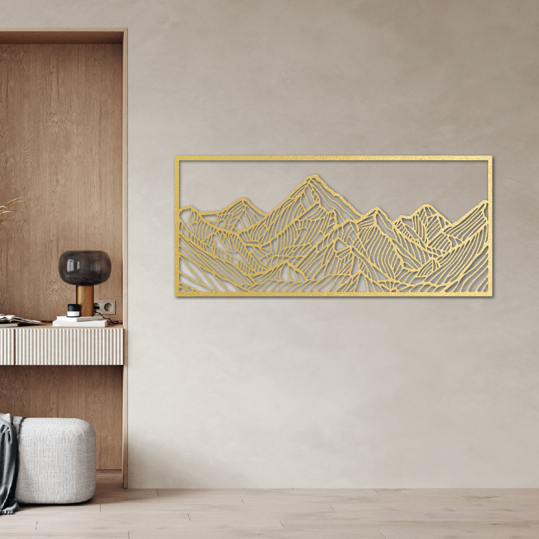 Gold Himalayan Mountains