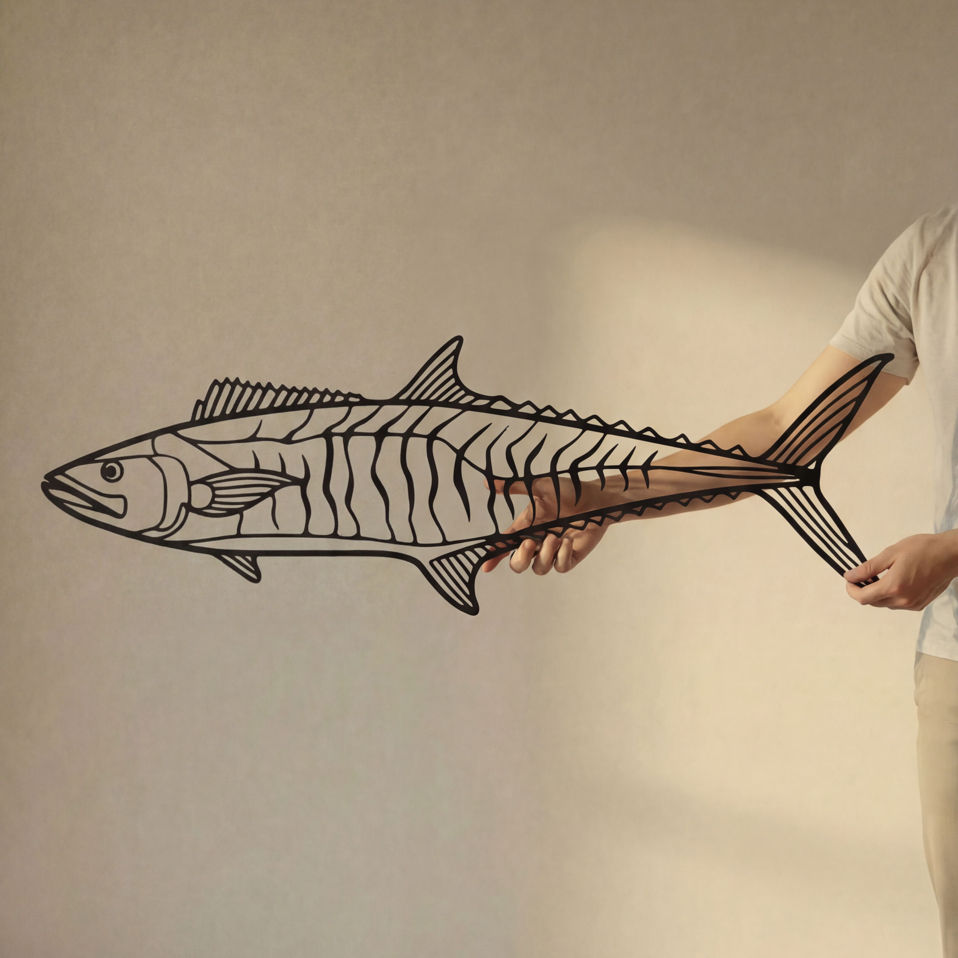 Spanish Mackerel Fish - Metal Wall Art