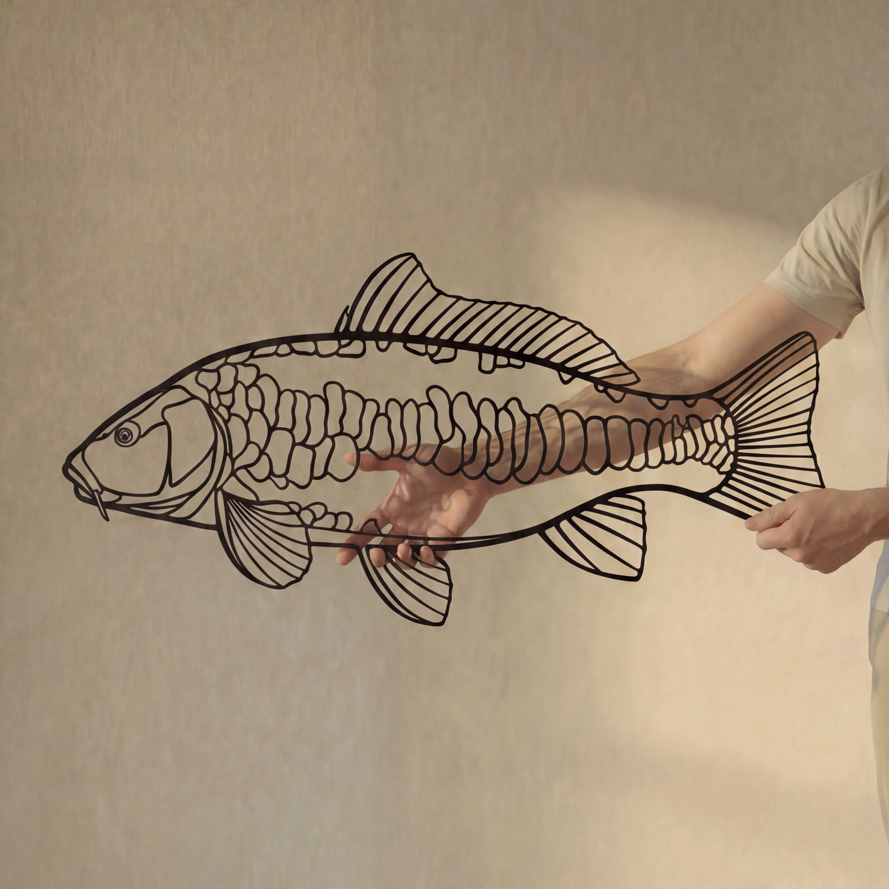 Mirror Carp - Metal Wall Art