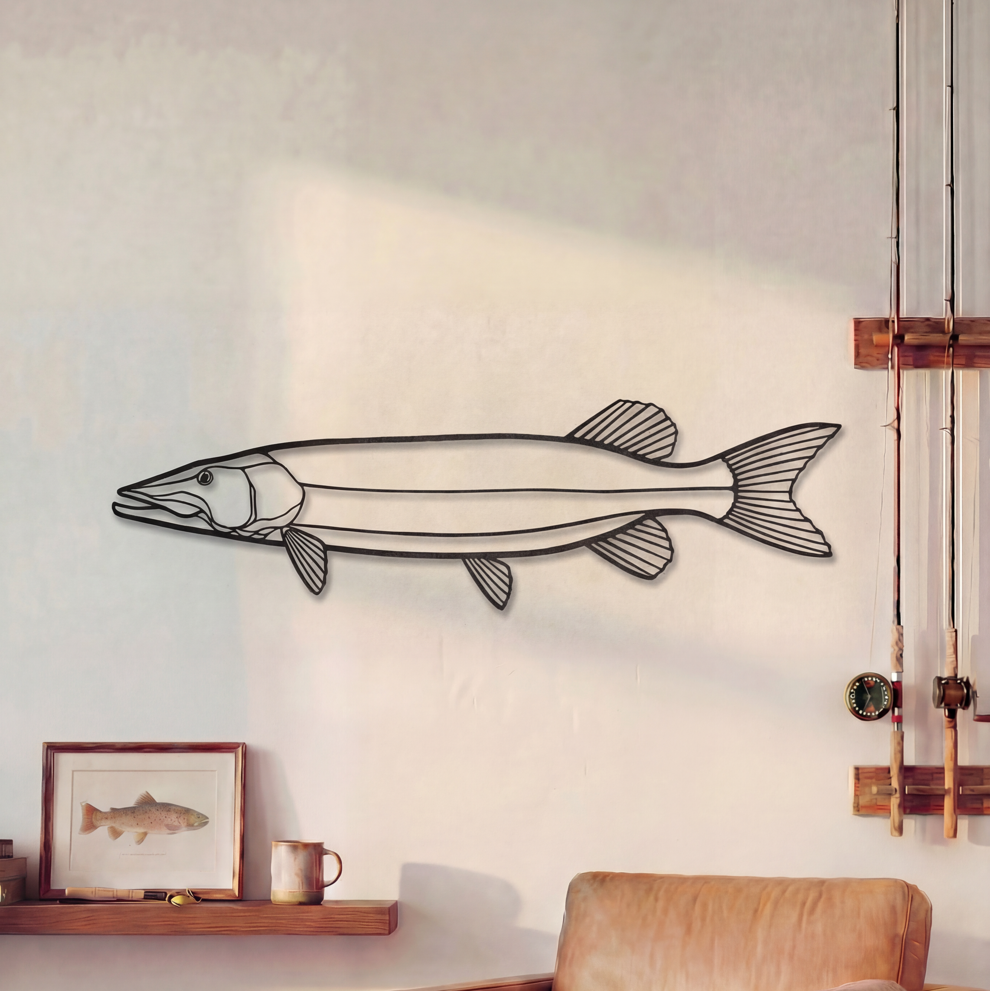 Muskellunge Fish - Metal Wall Art