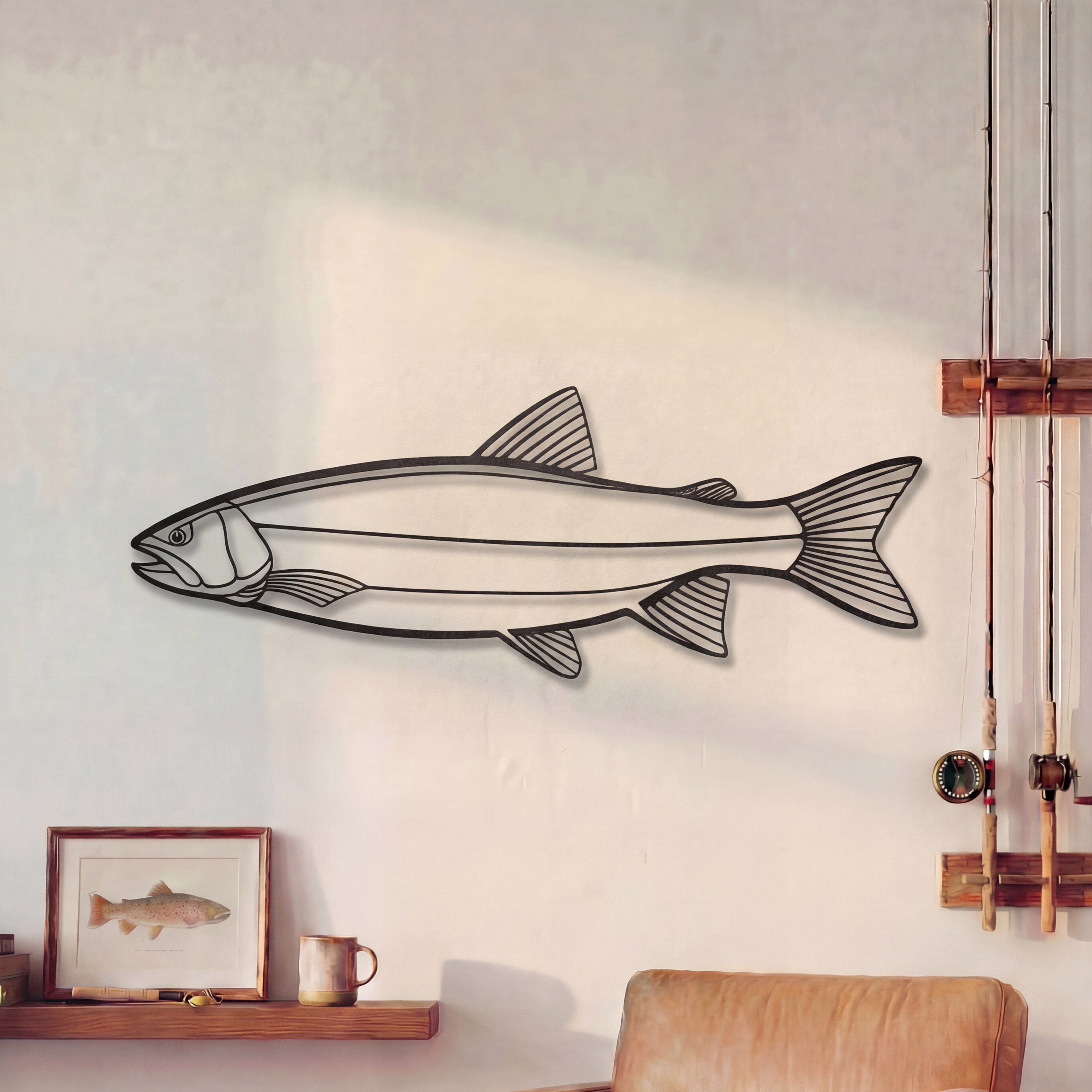 Lake Trout Fish - Metal Wall Art