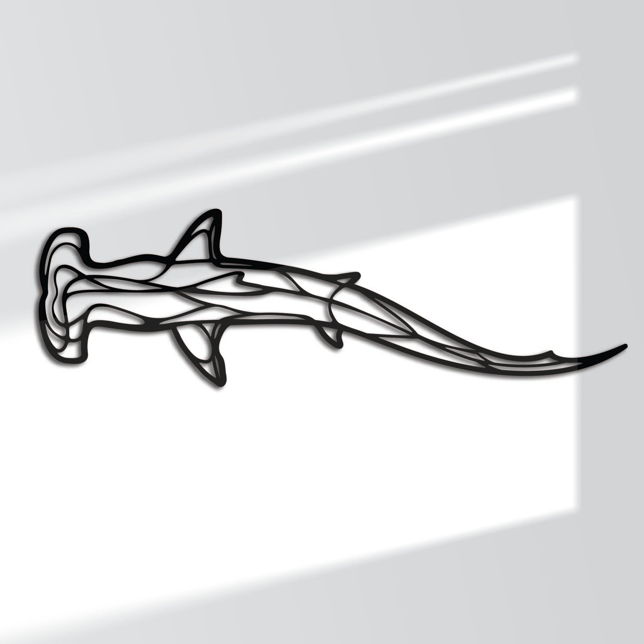 Hammerhead Shark Fish Wall on sale Plaque Made From Welded Metal