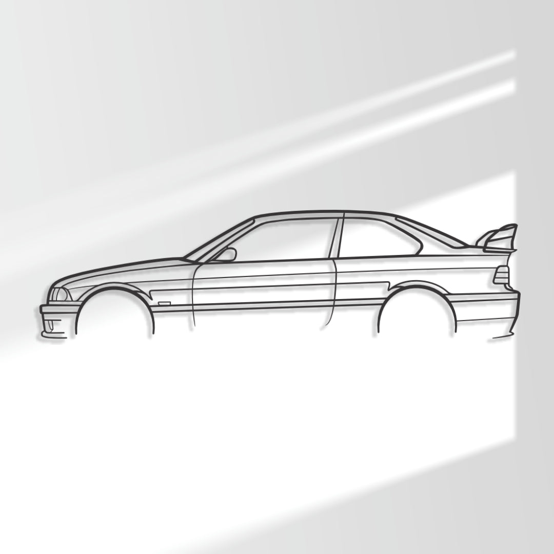 BMW M3 (E36) - Metal Wall Art