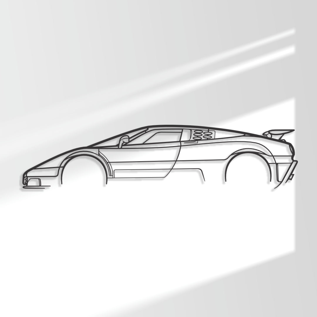 Bugatti EB110 SS - Metal Wall Art