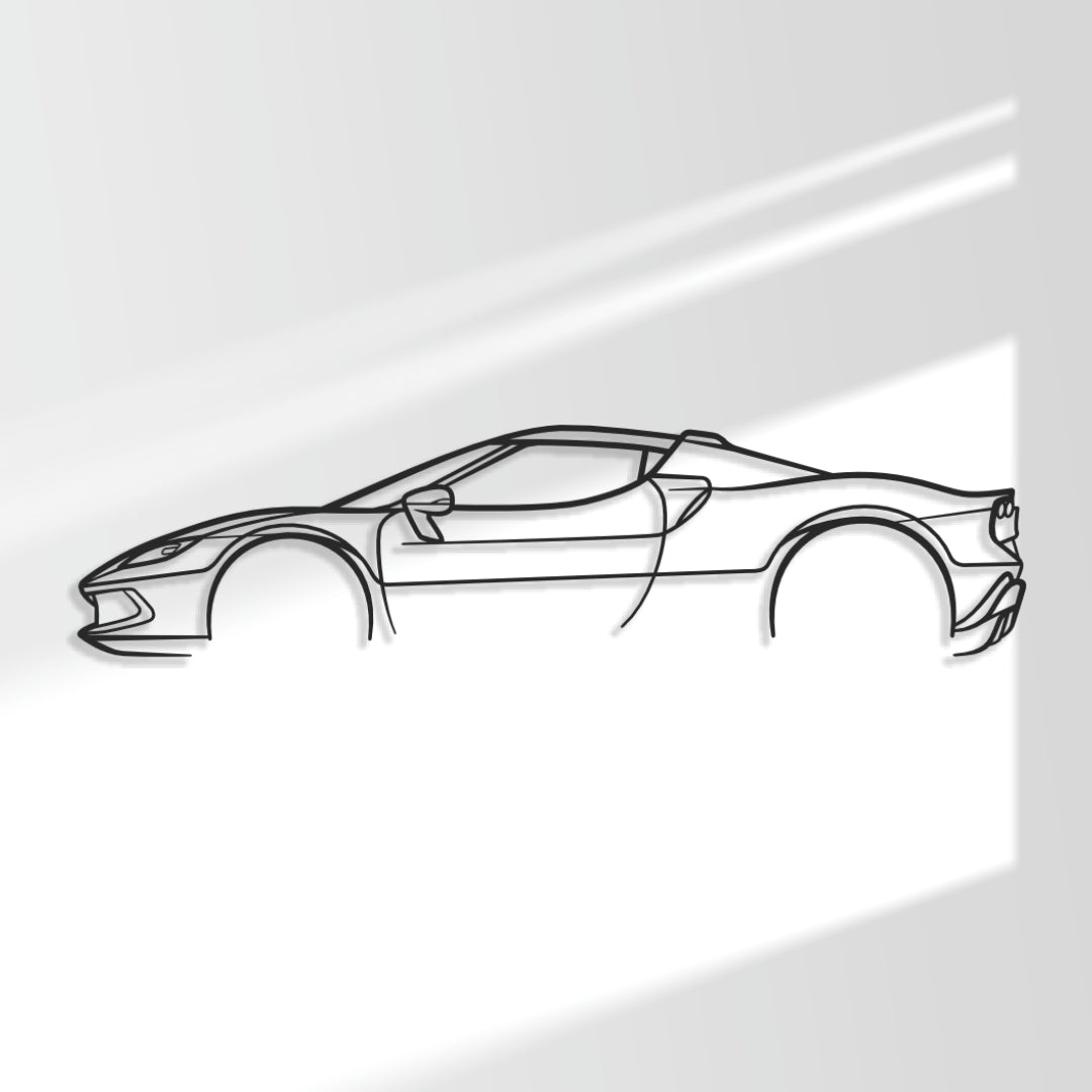 Ferrari 296 GTB - Metal Wall Art