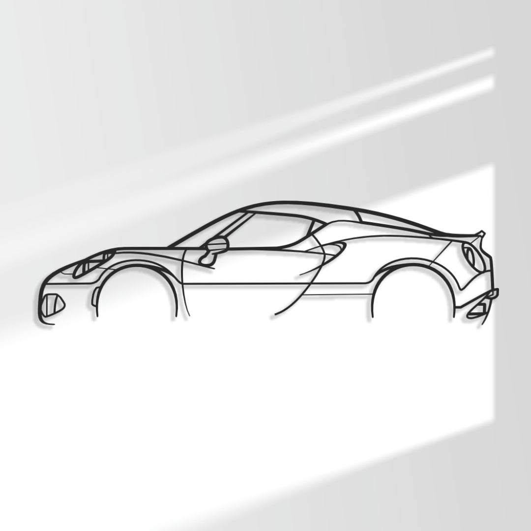 Alfa Romeo 4C - Metal Wall Art