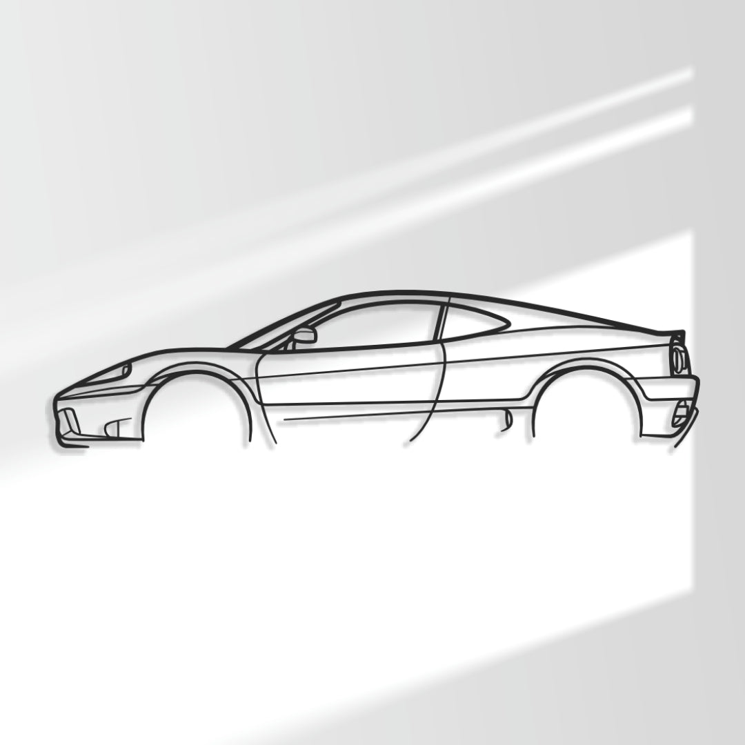 Ferrari 360 Challenge Stradale - Metal Wall Art