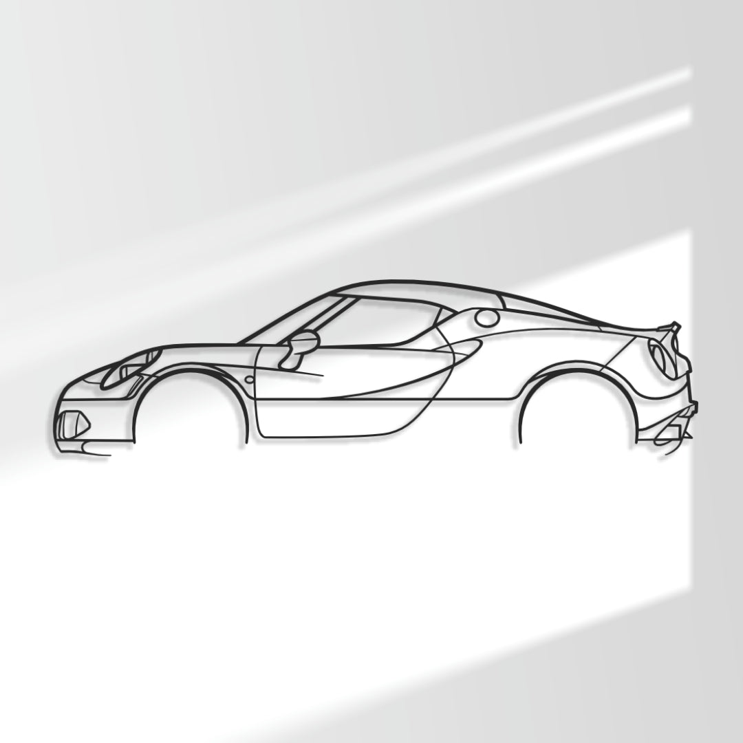 Alfa Romeo 4C - Metal Wall Art