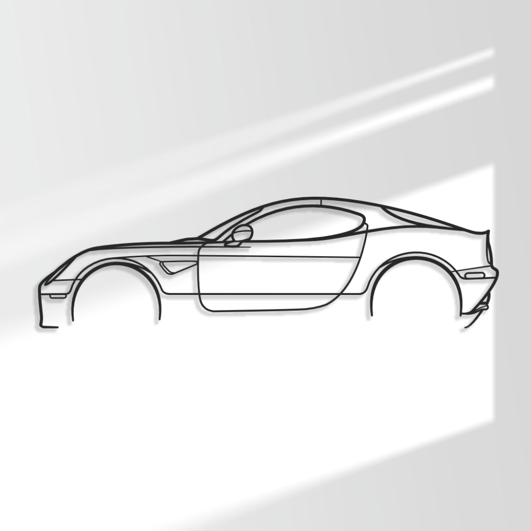 Alfa Romeo 8C - Metal Wall Art