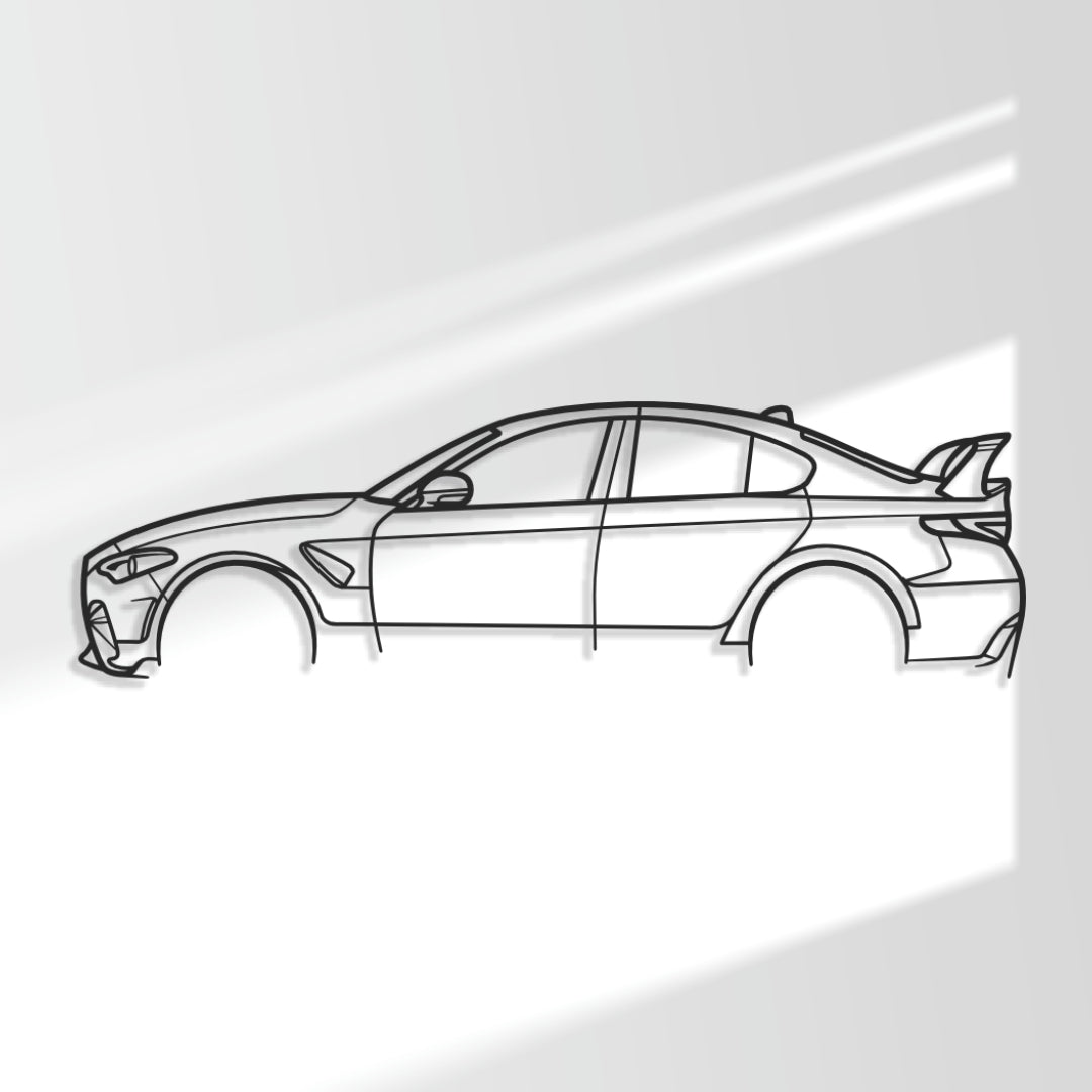 Alfa Romeo Giulia GTAM - Metal Wall Art