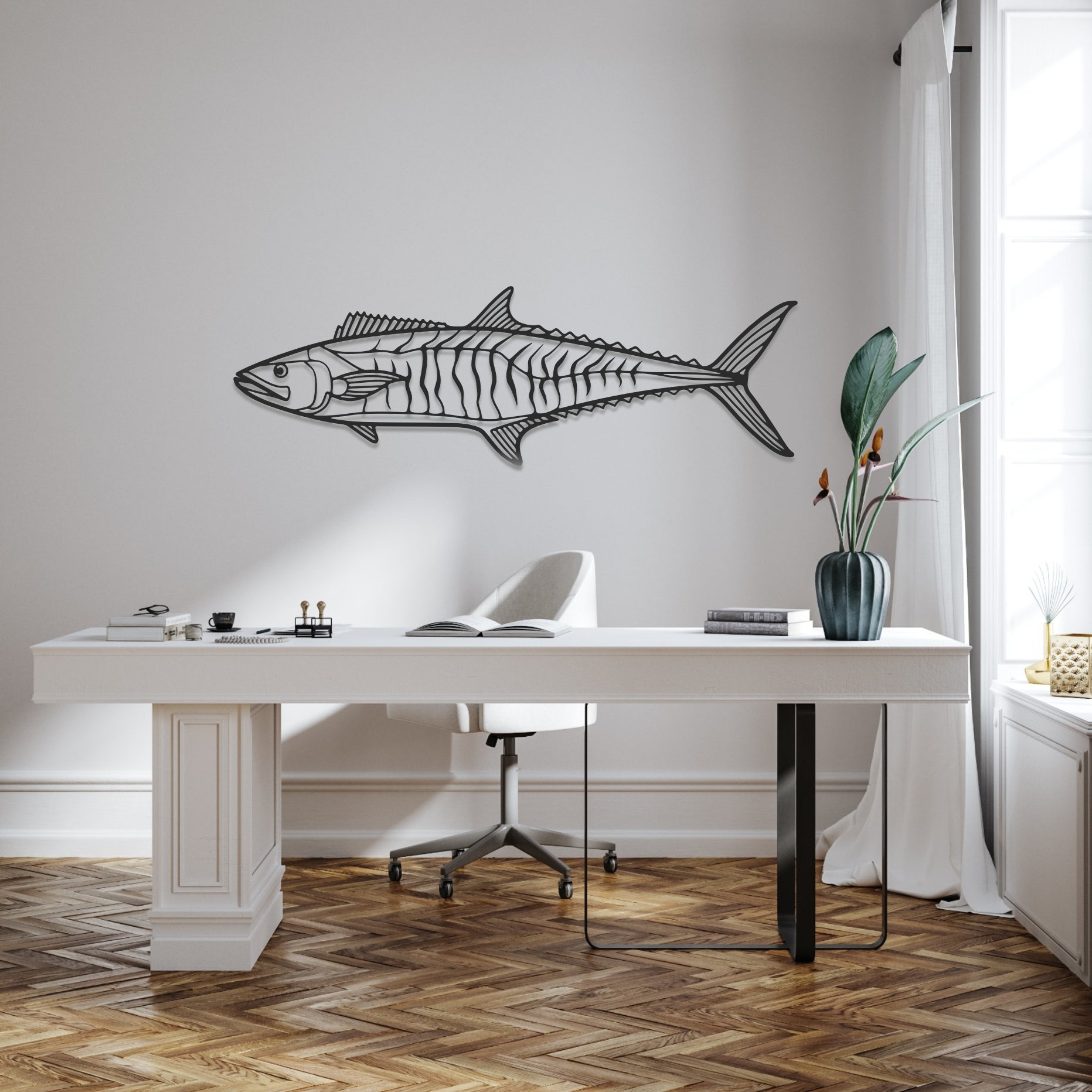 Spanish Mackerel Fish - Metal Wall Art