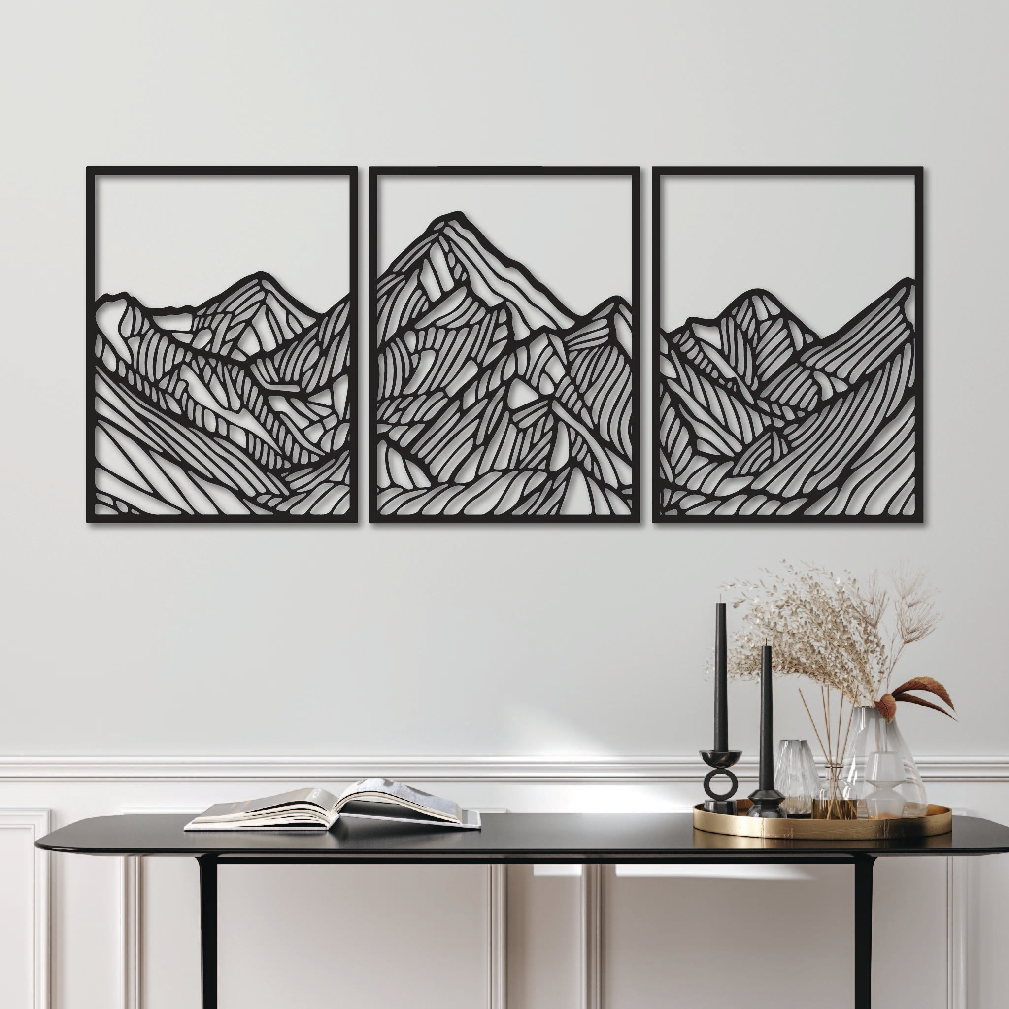 Himalayan Mountain Set - Metal Wall Art