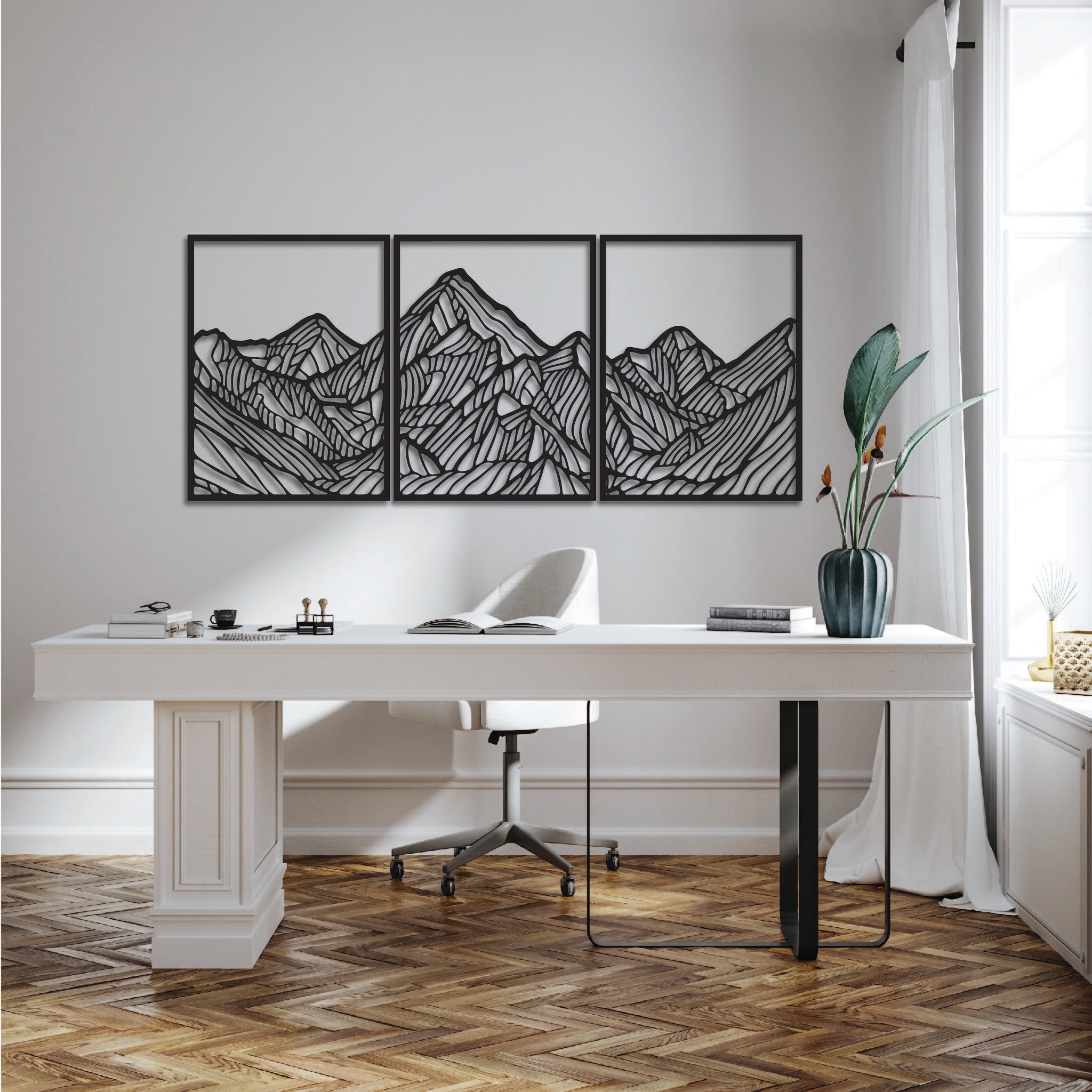 Himalayan Mountain Set - Metal Wall Art