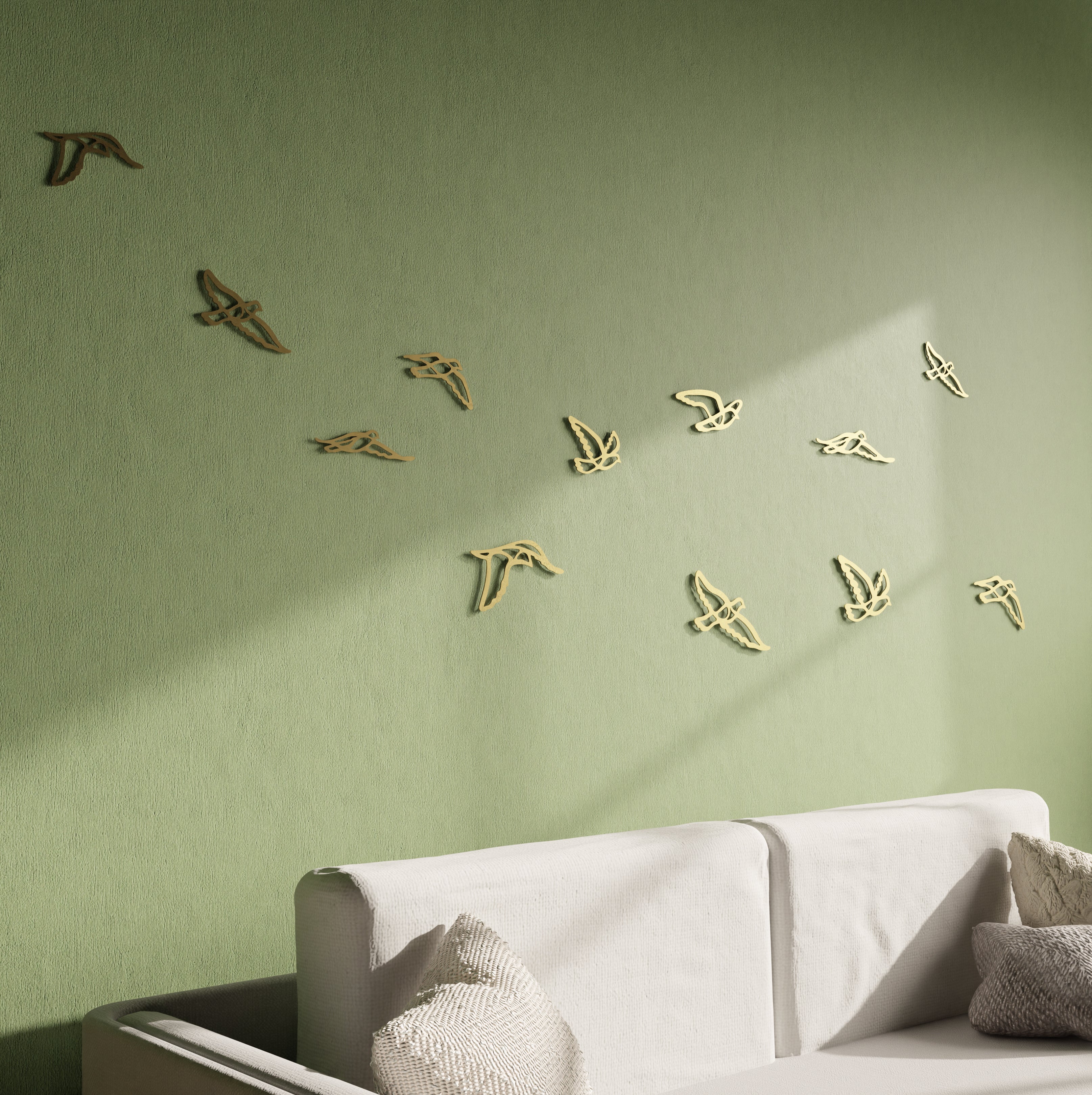 Birds in Flight - Metal Wall Art
