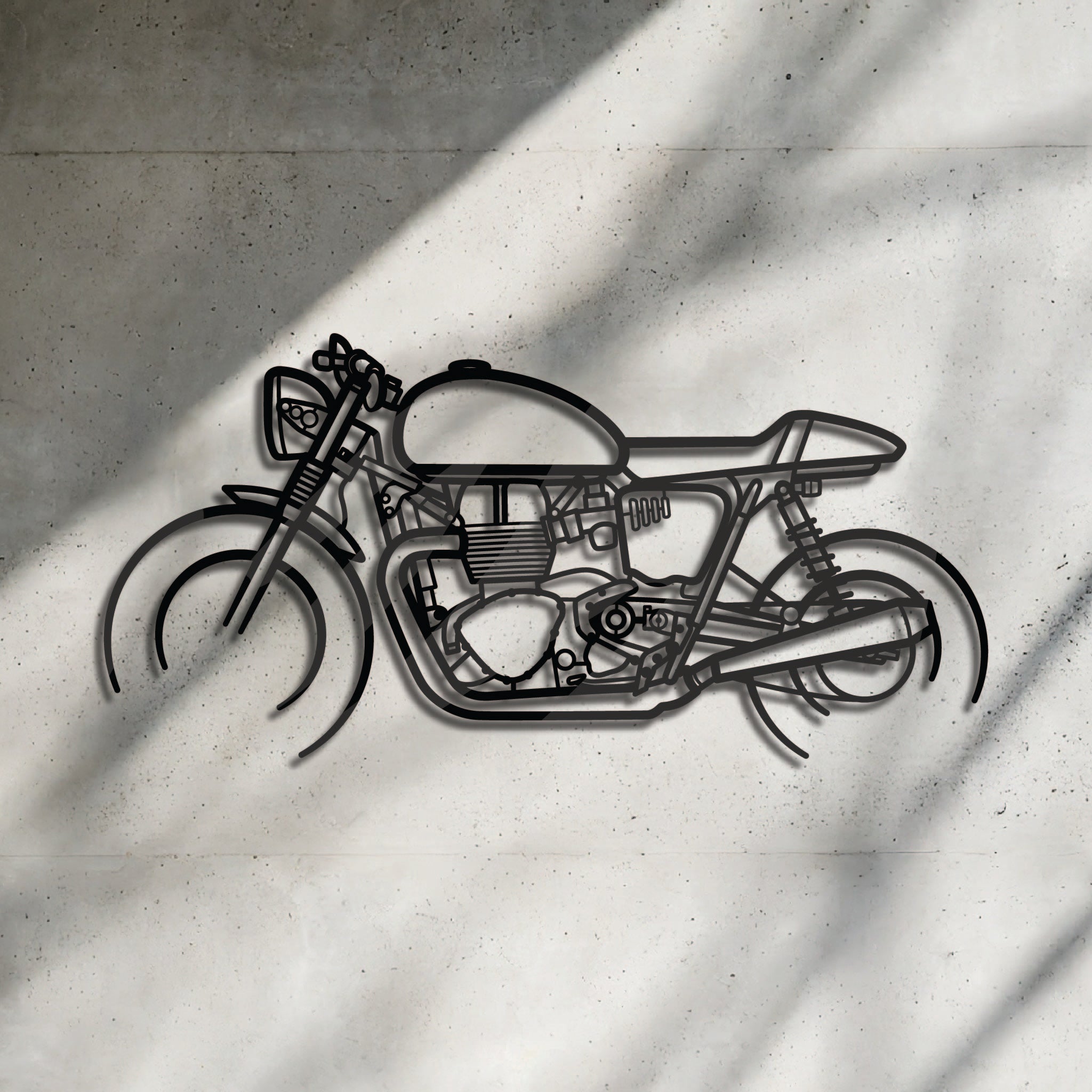 Triumph Cafe Racer - Metal Wall Art