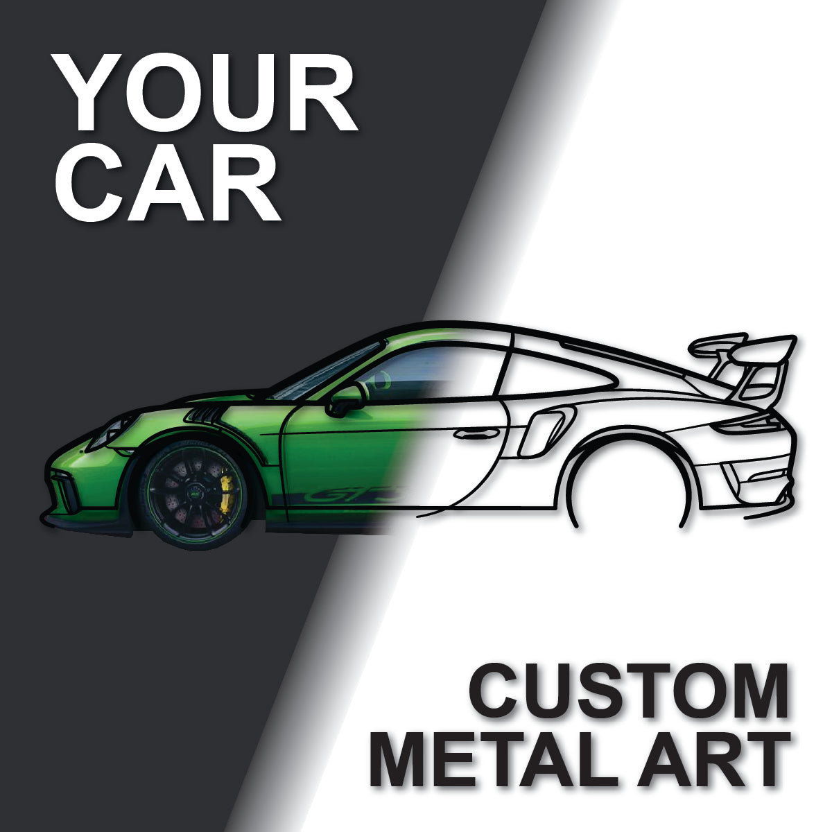 Custom Car - Metal Wall Art