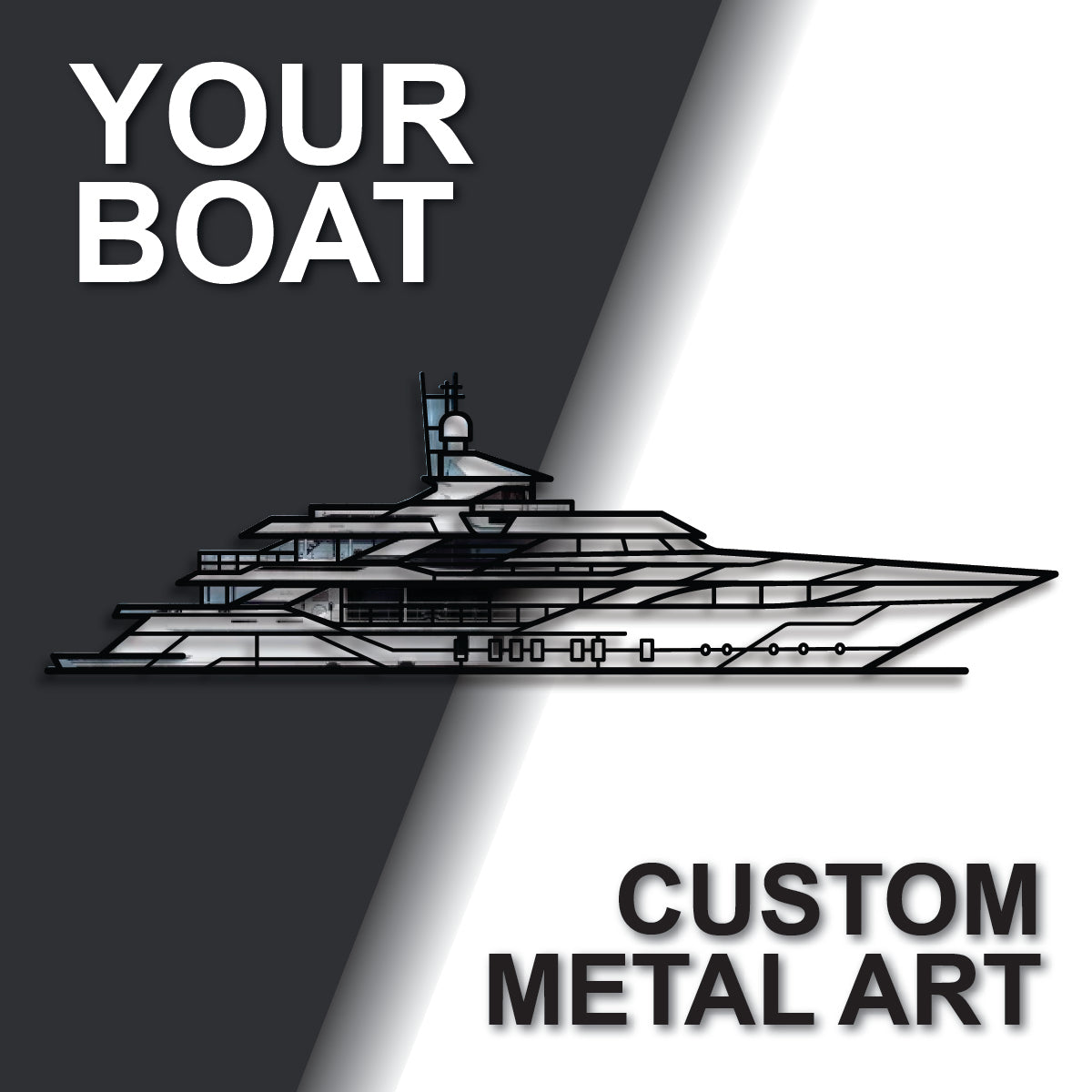 Custom Boat - Metal Wall Art