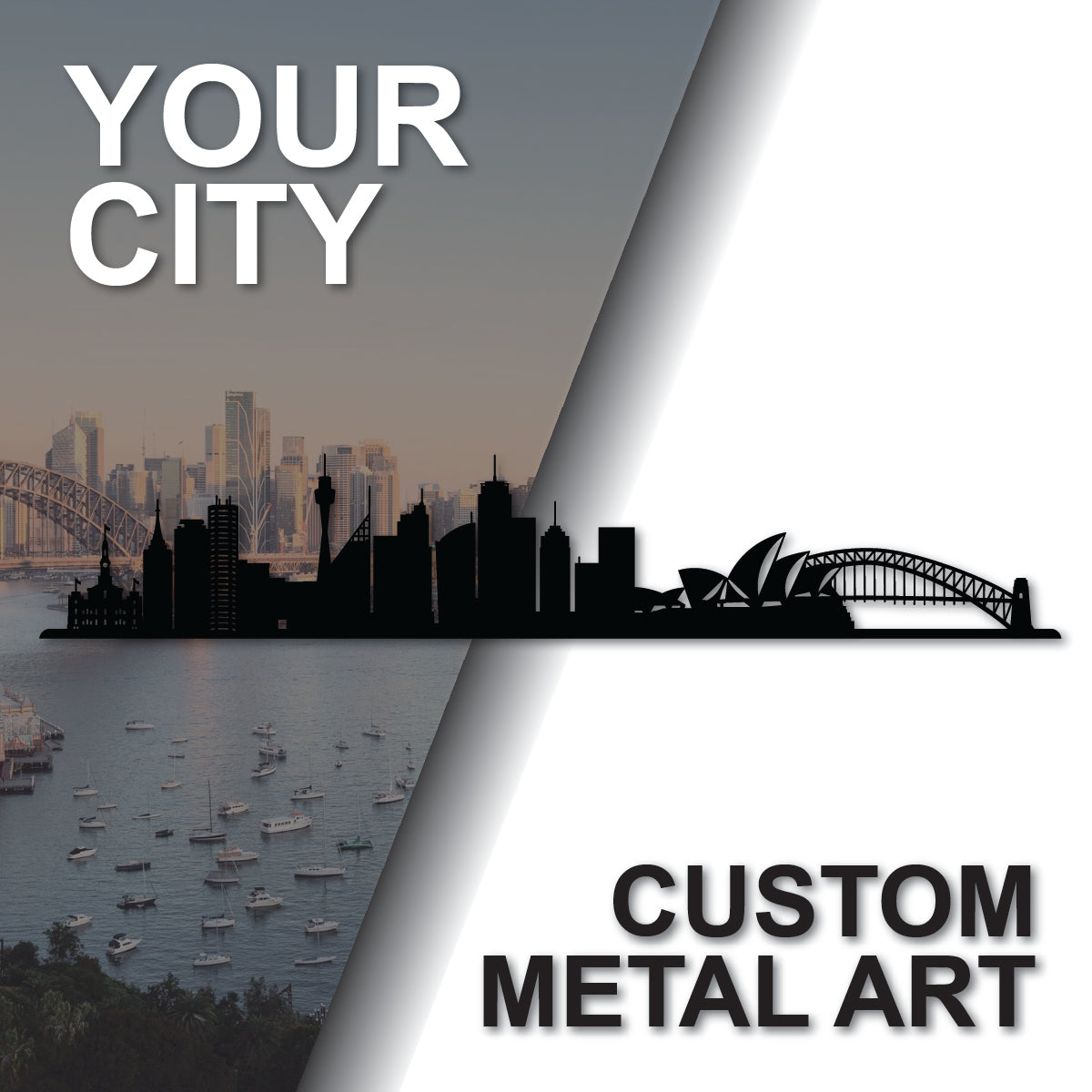 Custom City - Metal Wall Art