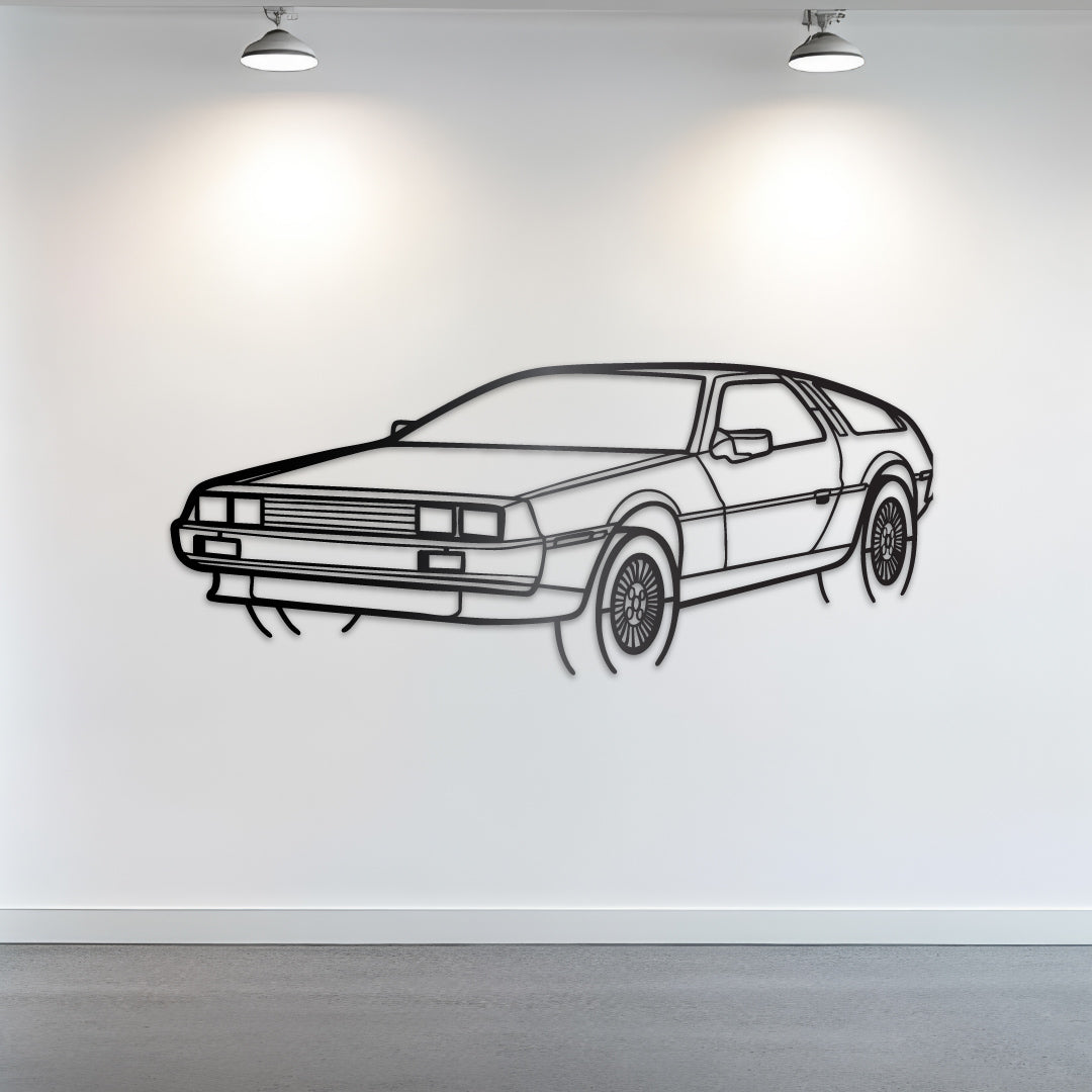 DeLorean DMC-12 - Metal Wall Art