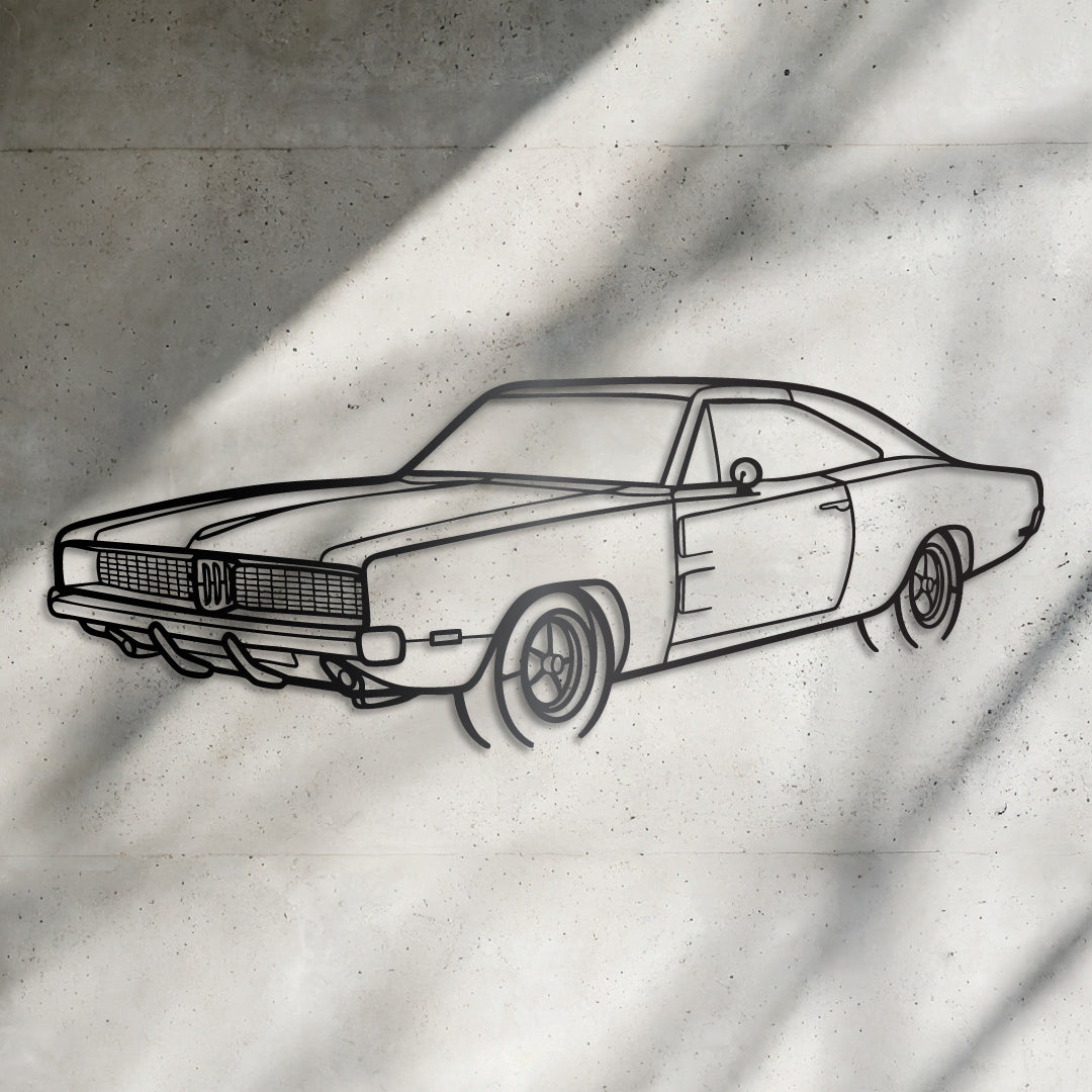 Dodge Charger 1969 - Metal Wall Art