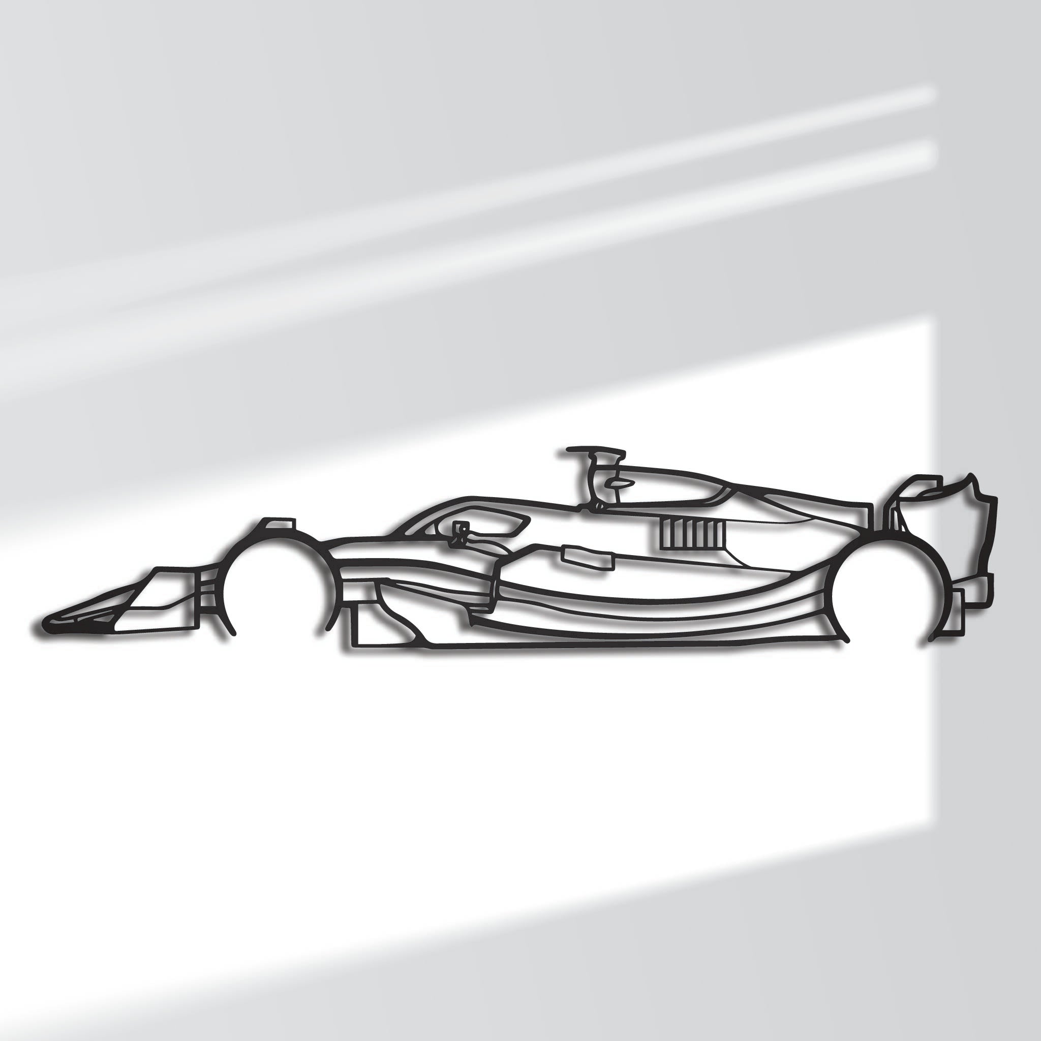 F1 Car Side - Metal Wall Art