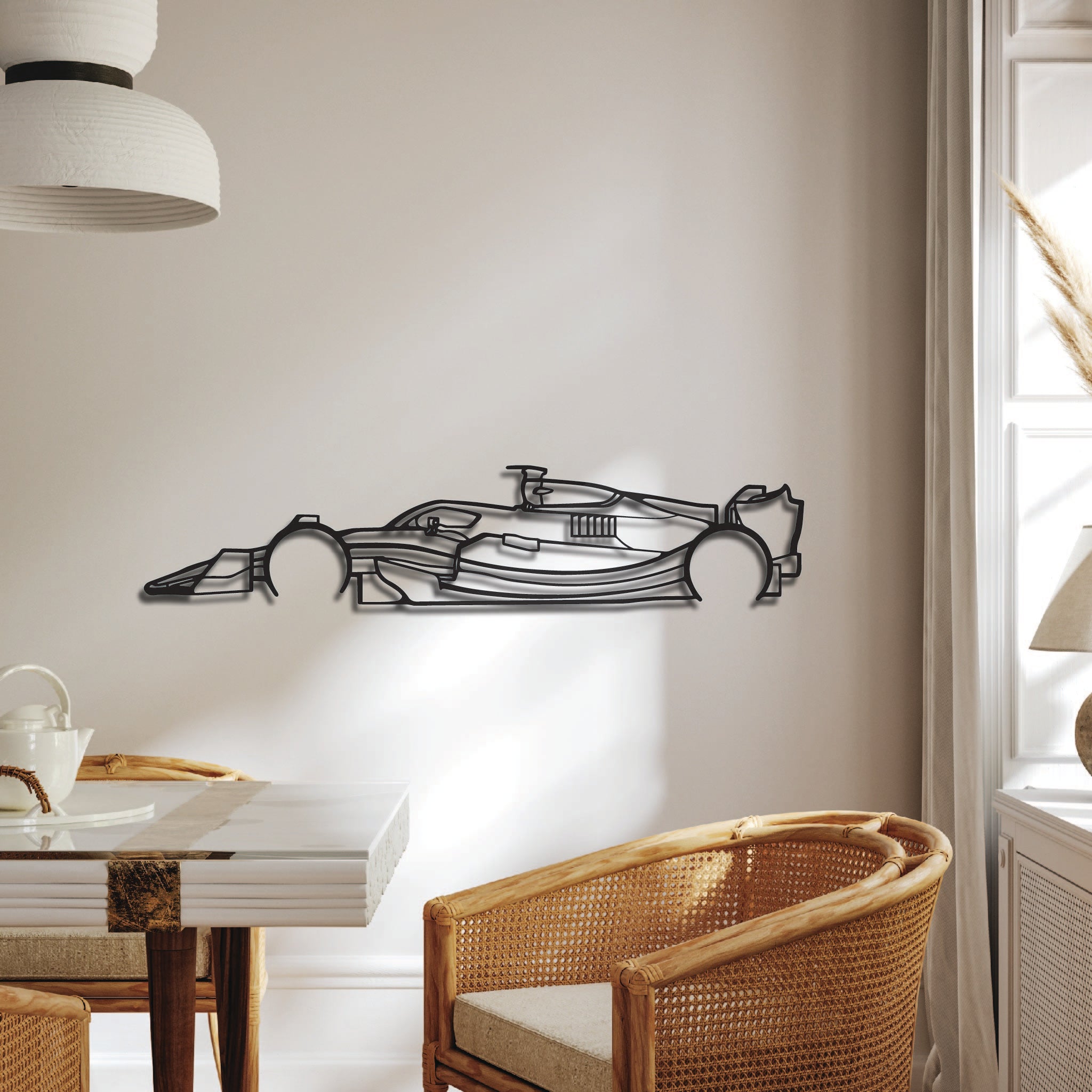 F1 Car Side - Metal Wall Art