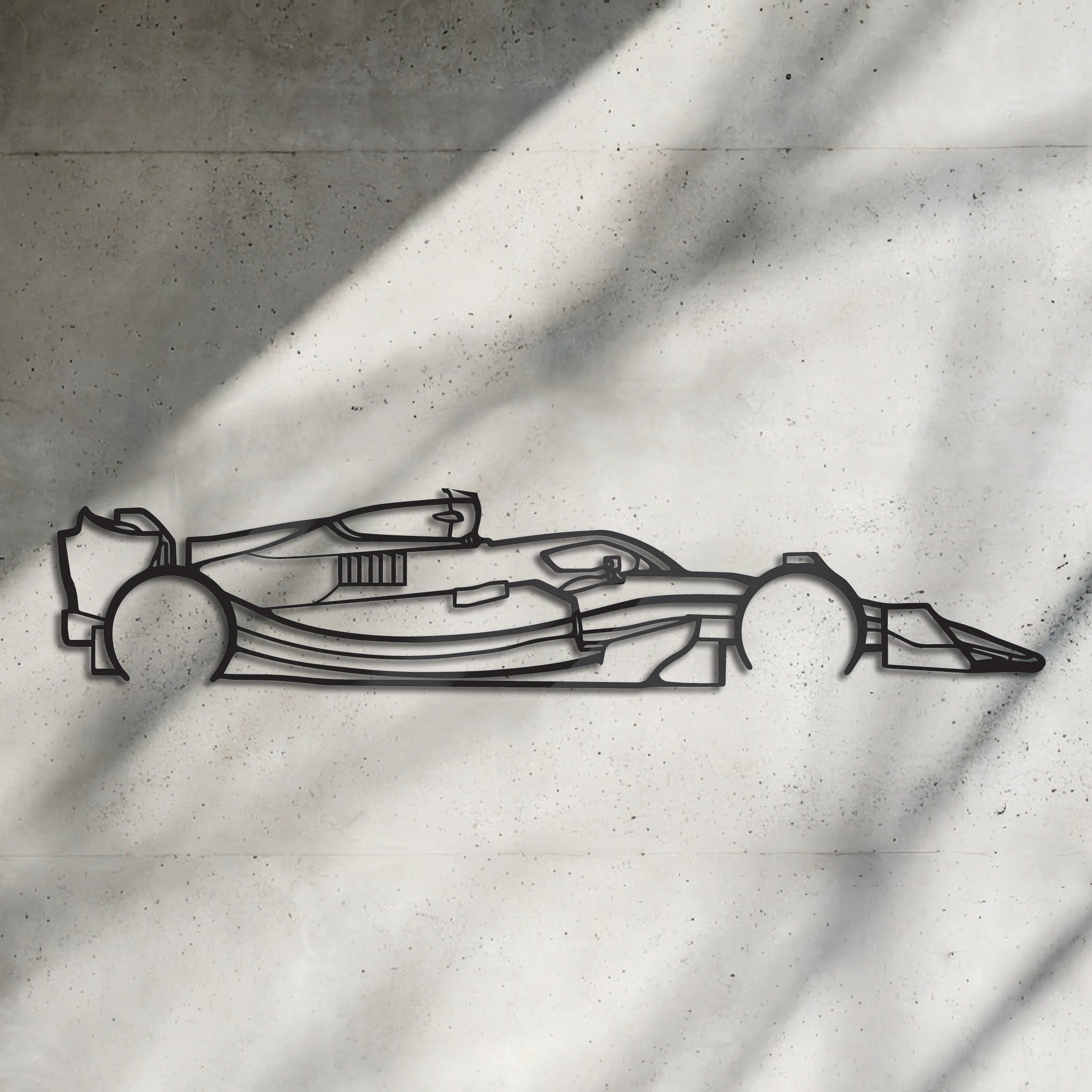 F1 Car Side - Metal Wall Art