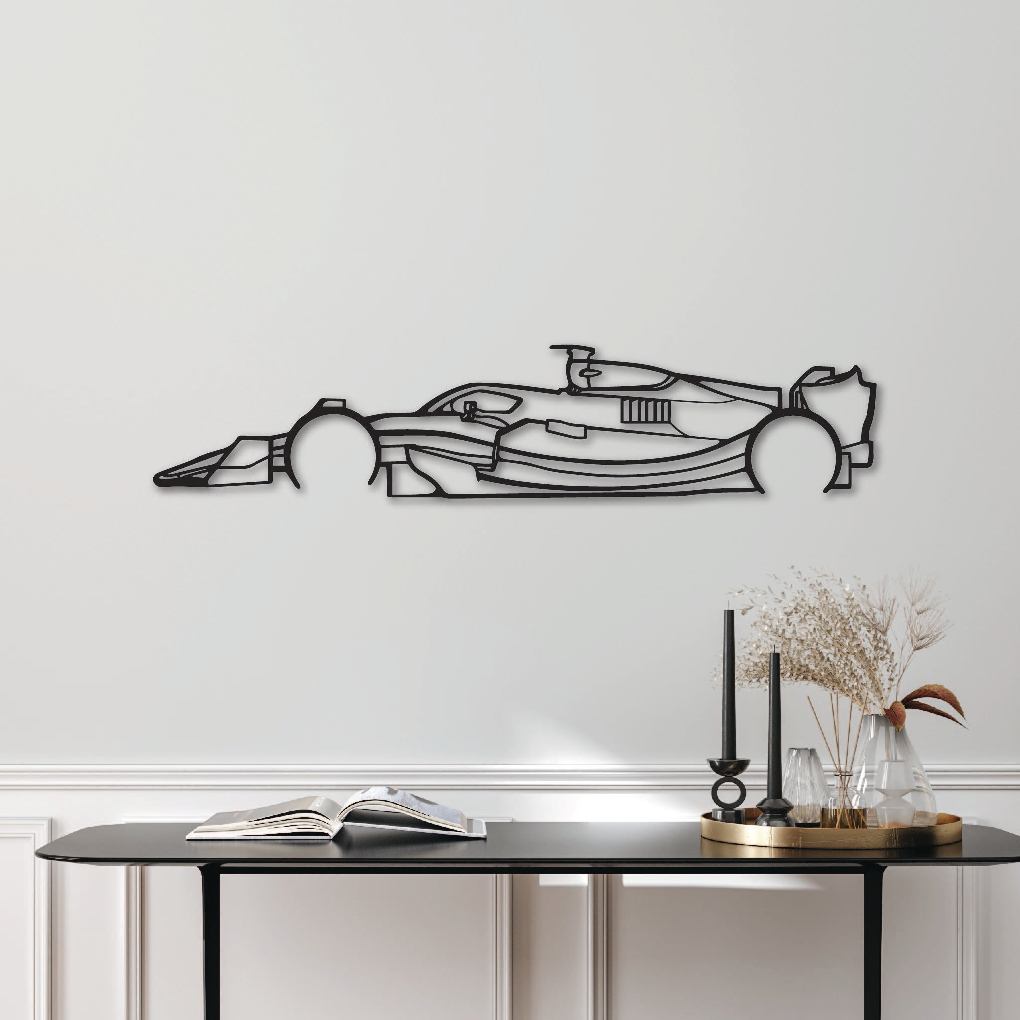 F1 Car Side - Metal Wall Art