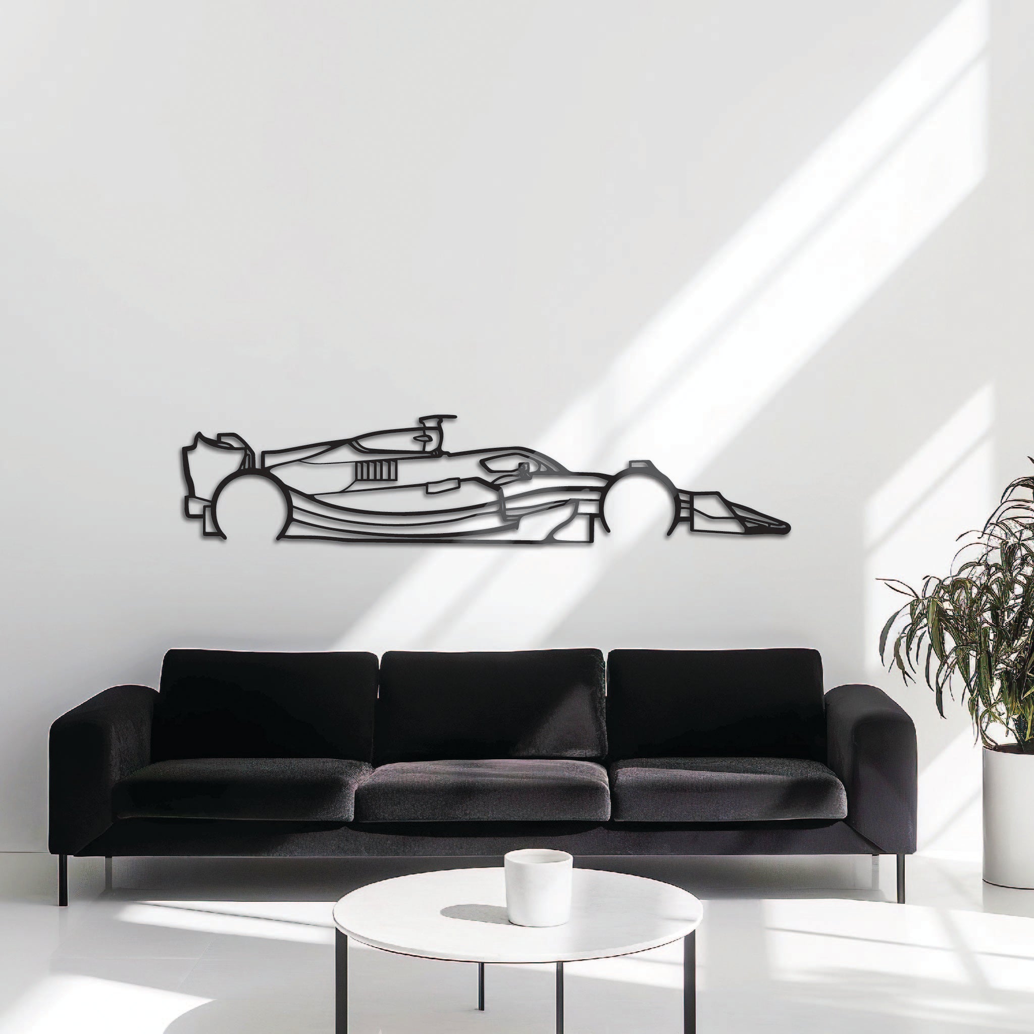 F1 Car Side - Metal Wall Art