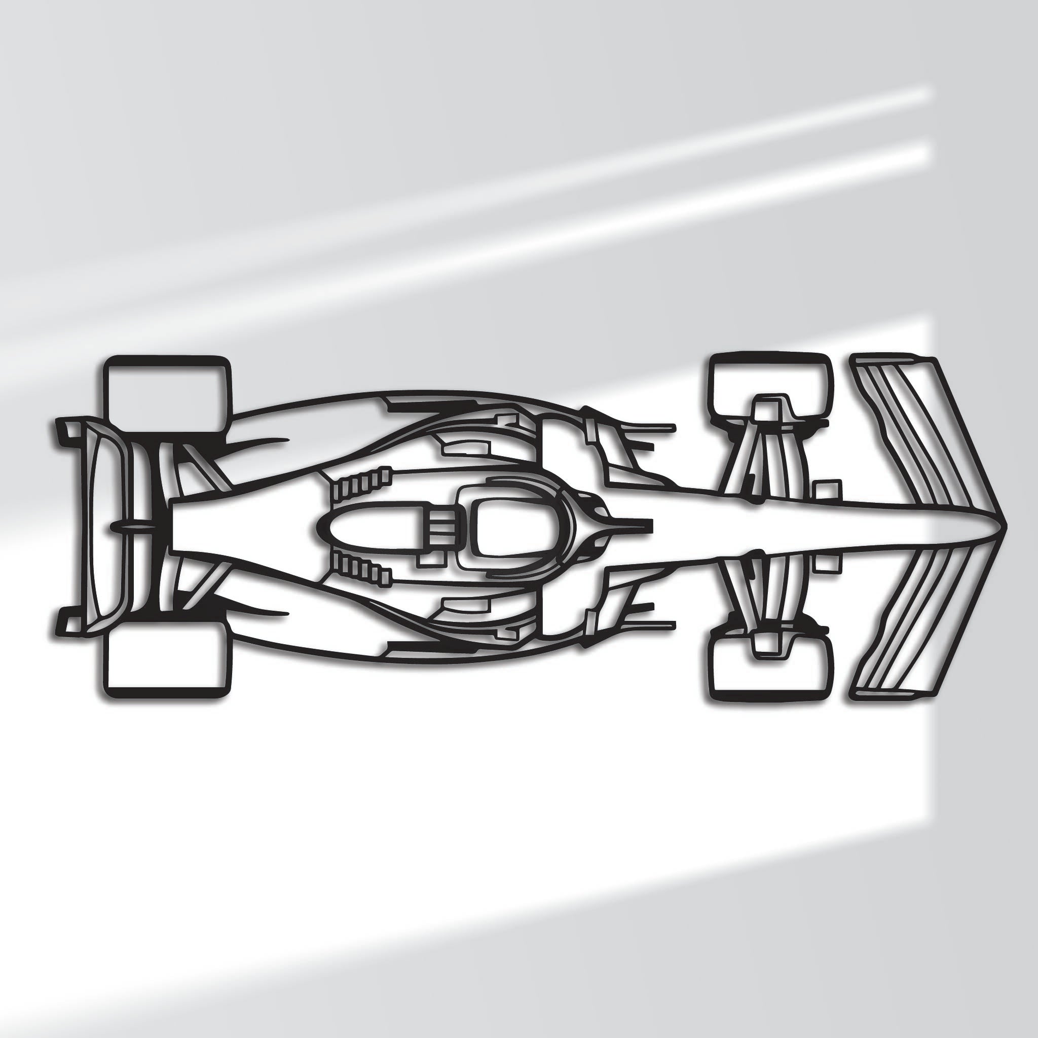 F1 Car Top - Metal Wall Art