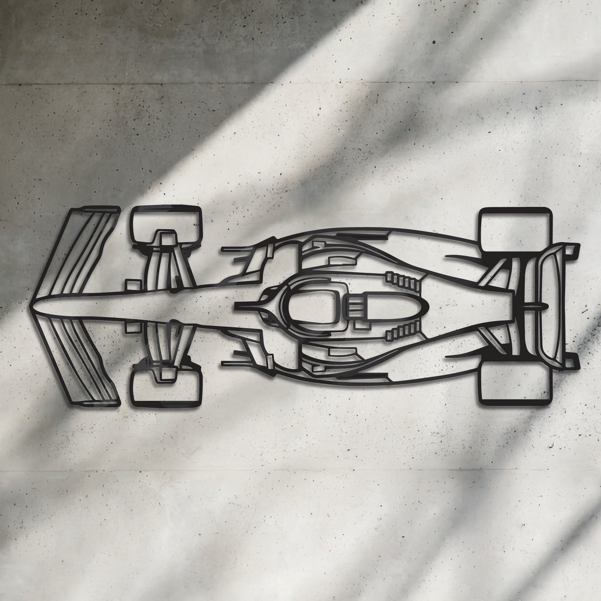 F1 Car Top - Metal Wall Art