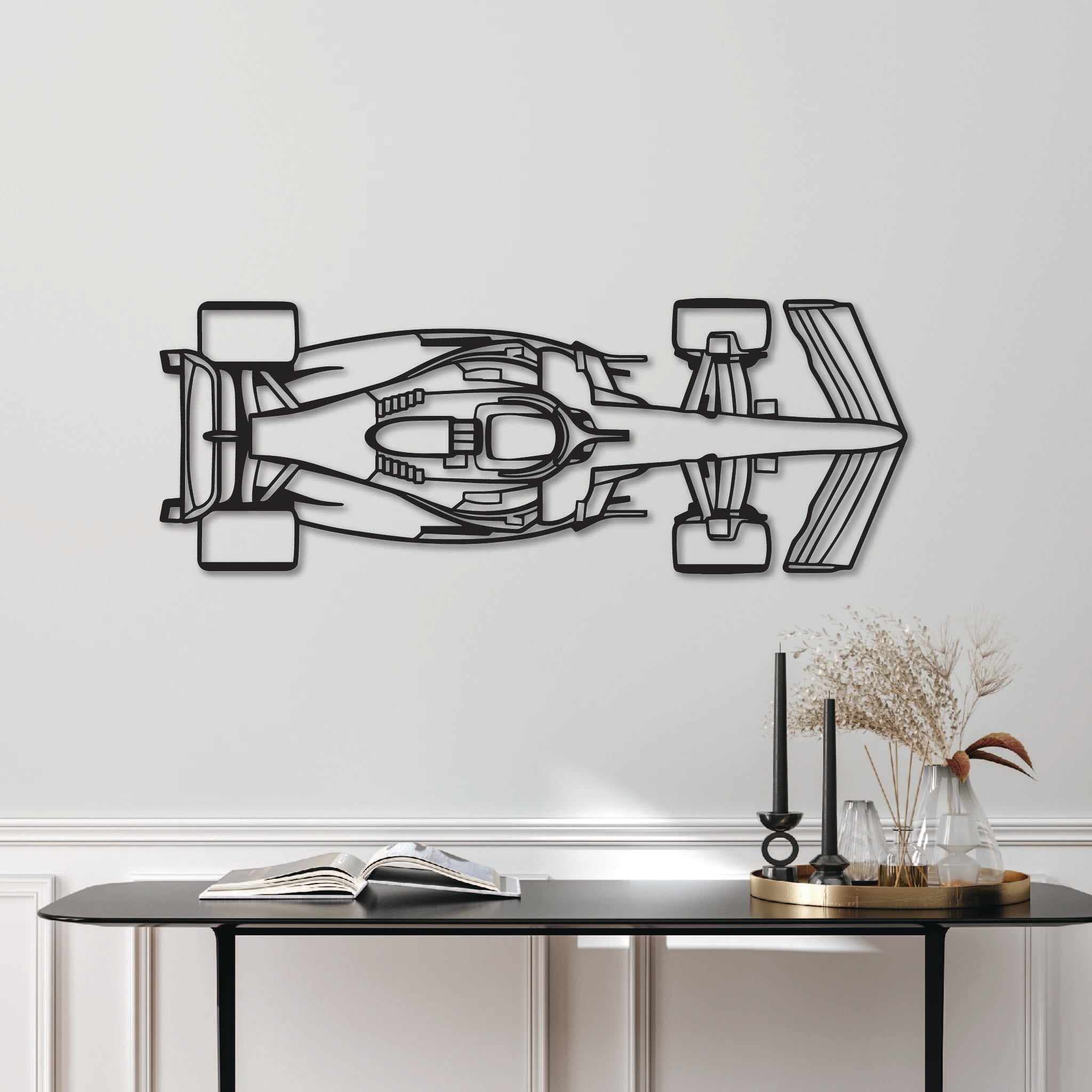 F1 Car Top - Metal Wall Art