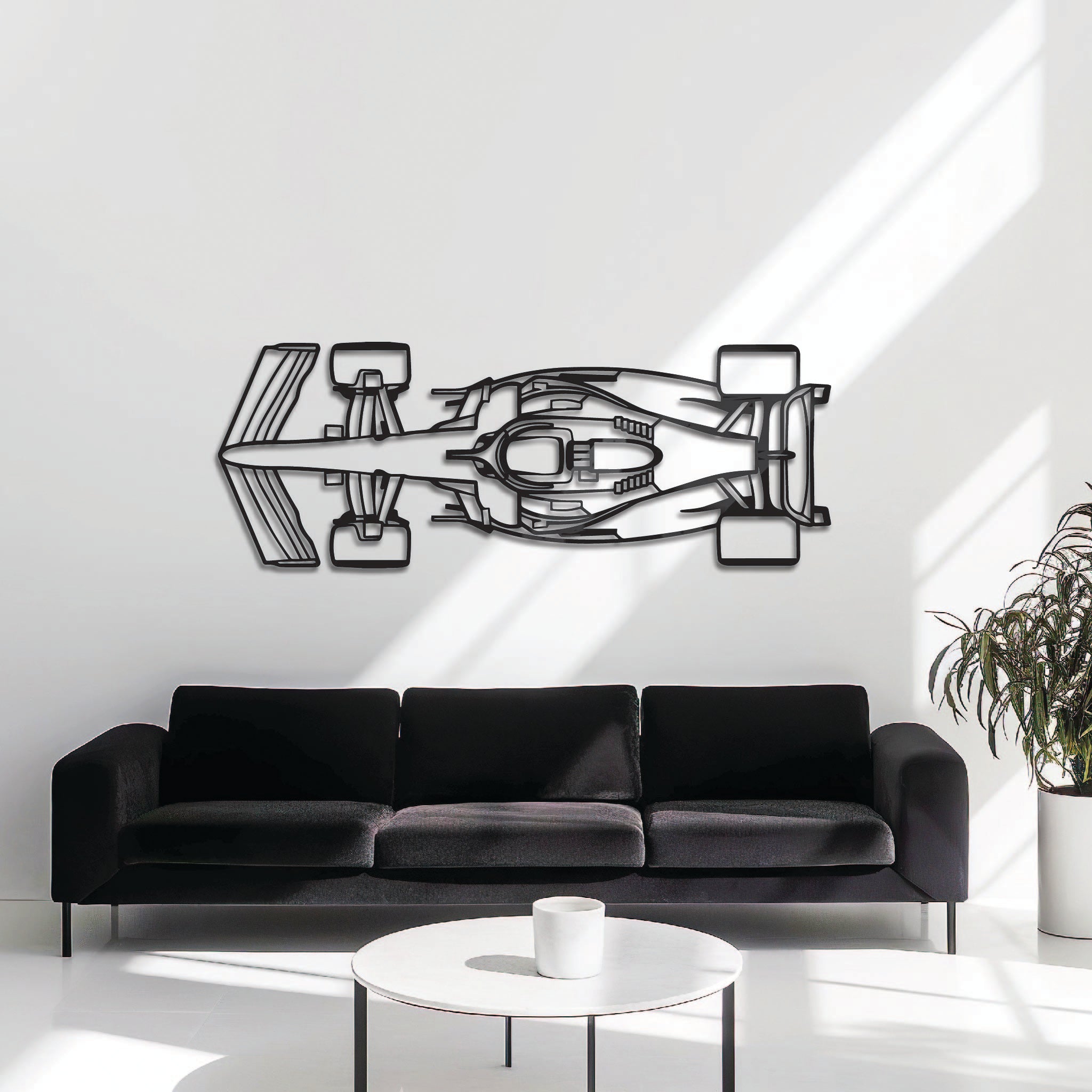 F1 Car Top - Metal Wall Art