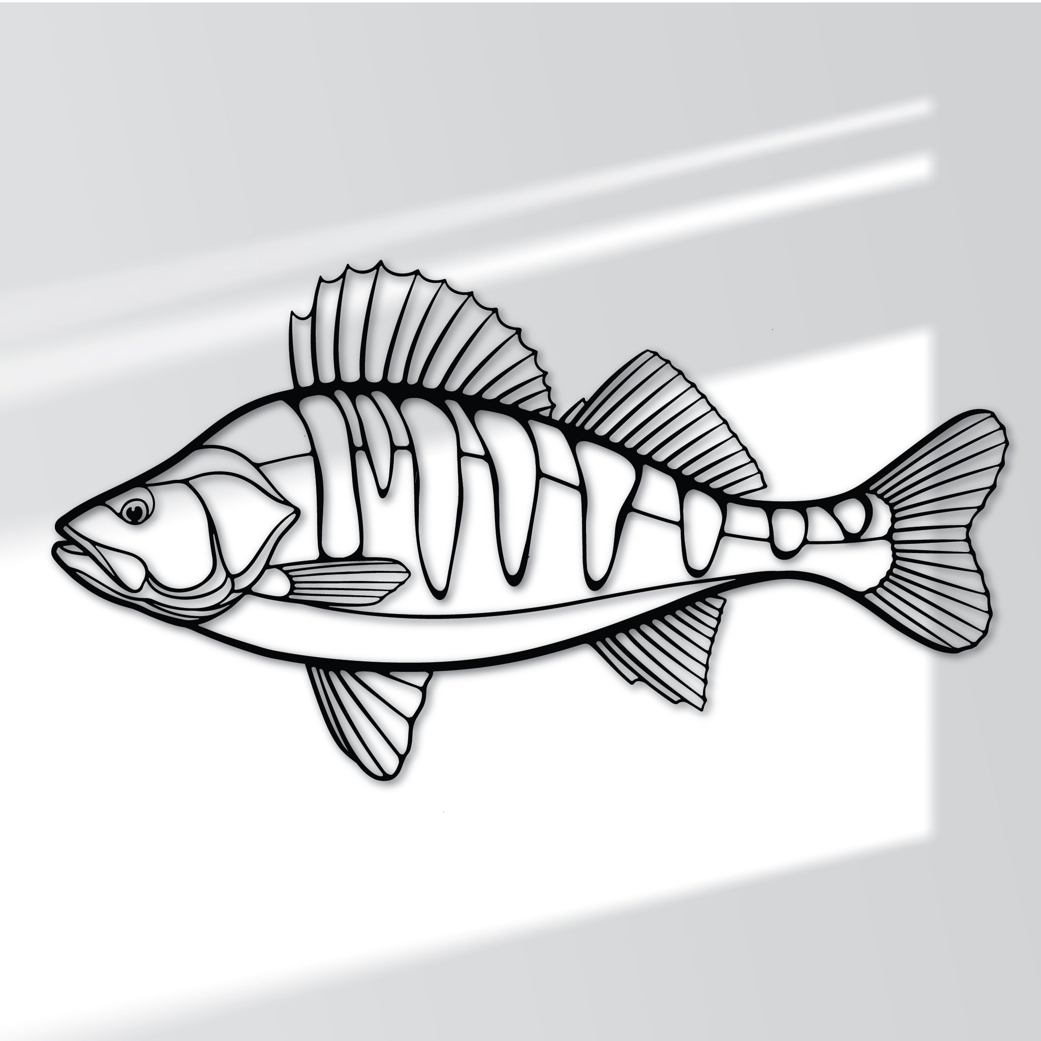 Perch Fish - Metal Wall Art