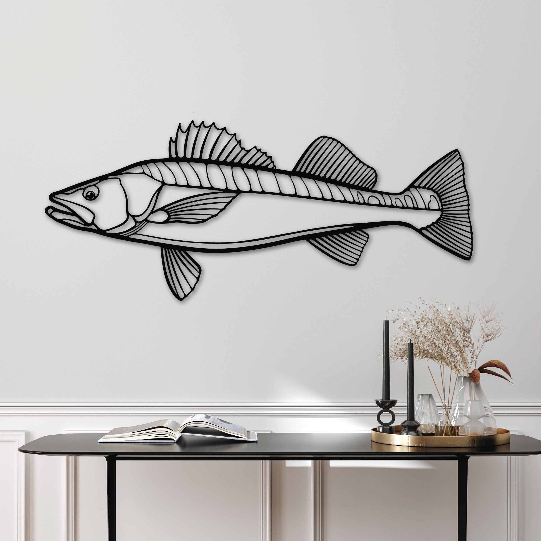 Walleye Fish - Metal Wall Art